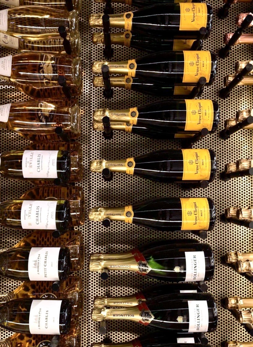 Vino Pins 2 (porte-bouteilles mural en métal avec chevilles)