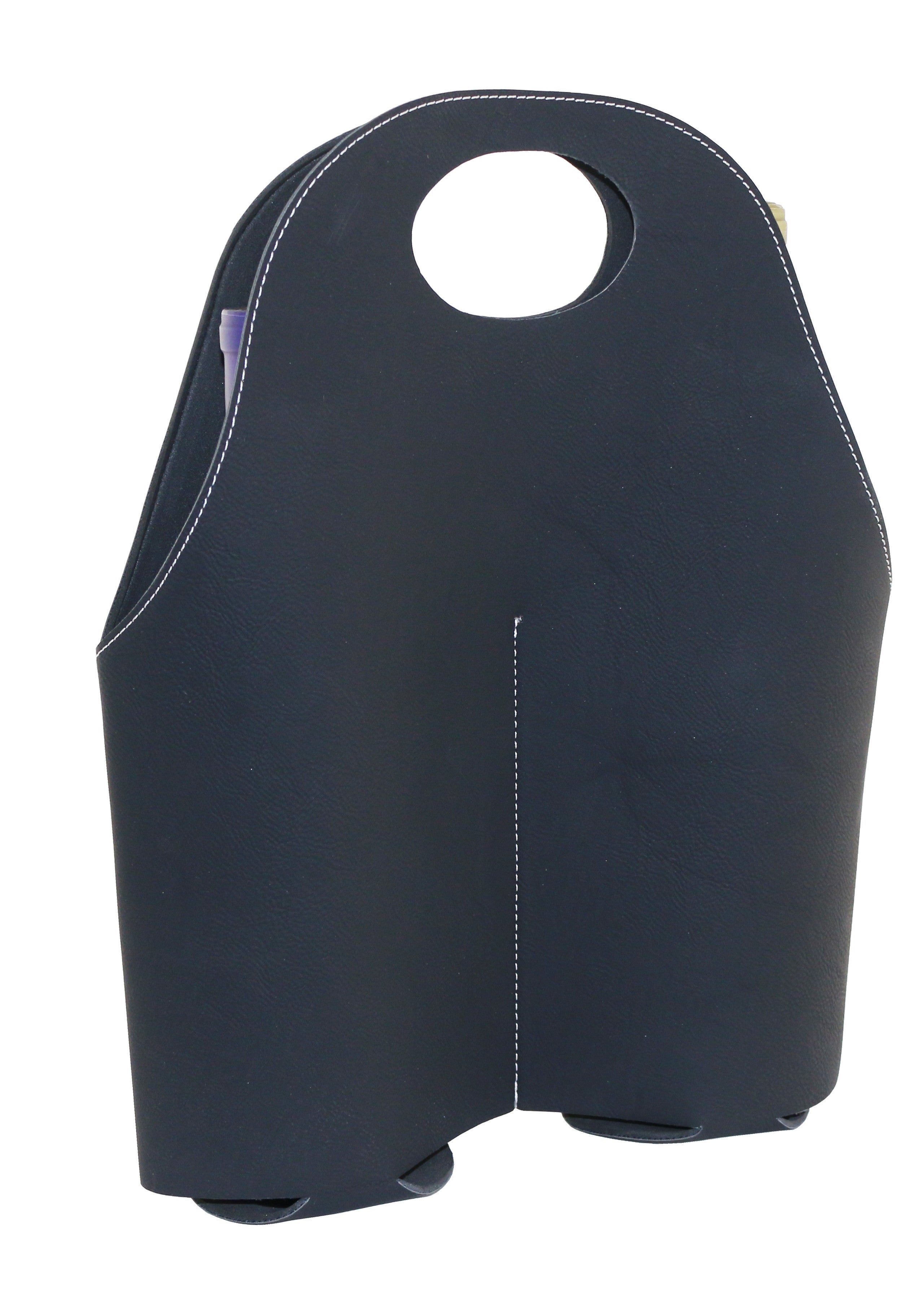 SUAVE Two Wine Bottle Leatherette Tote