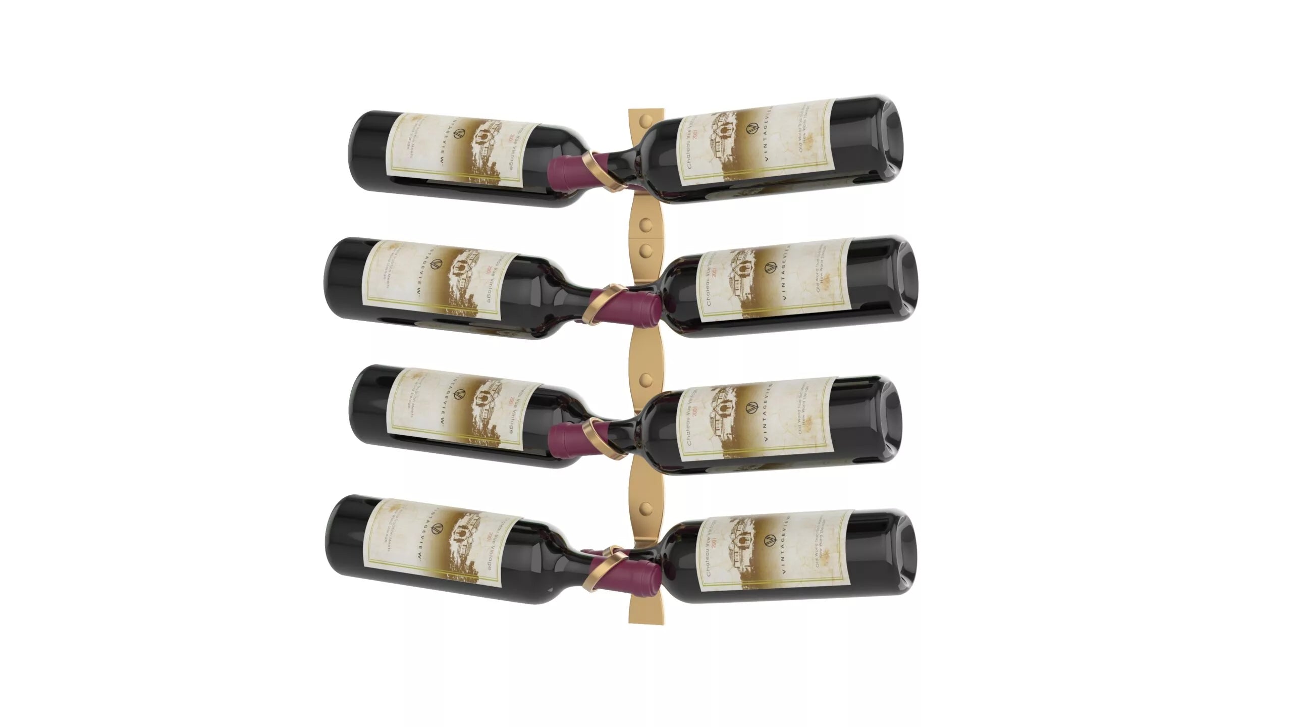 R Series Helix Dual 20 Wall Mounted Wine Rack Kit