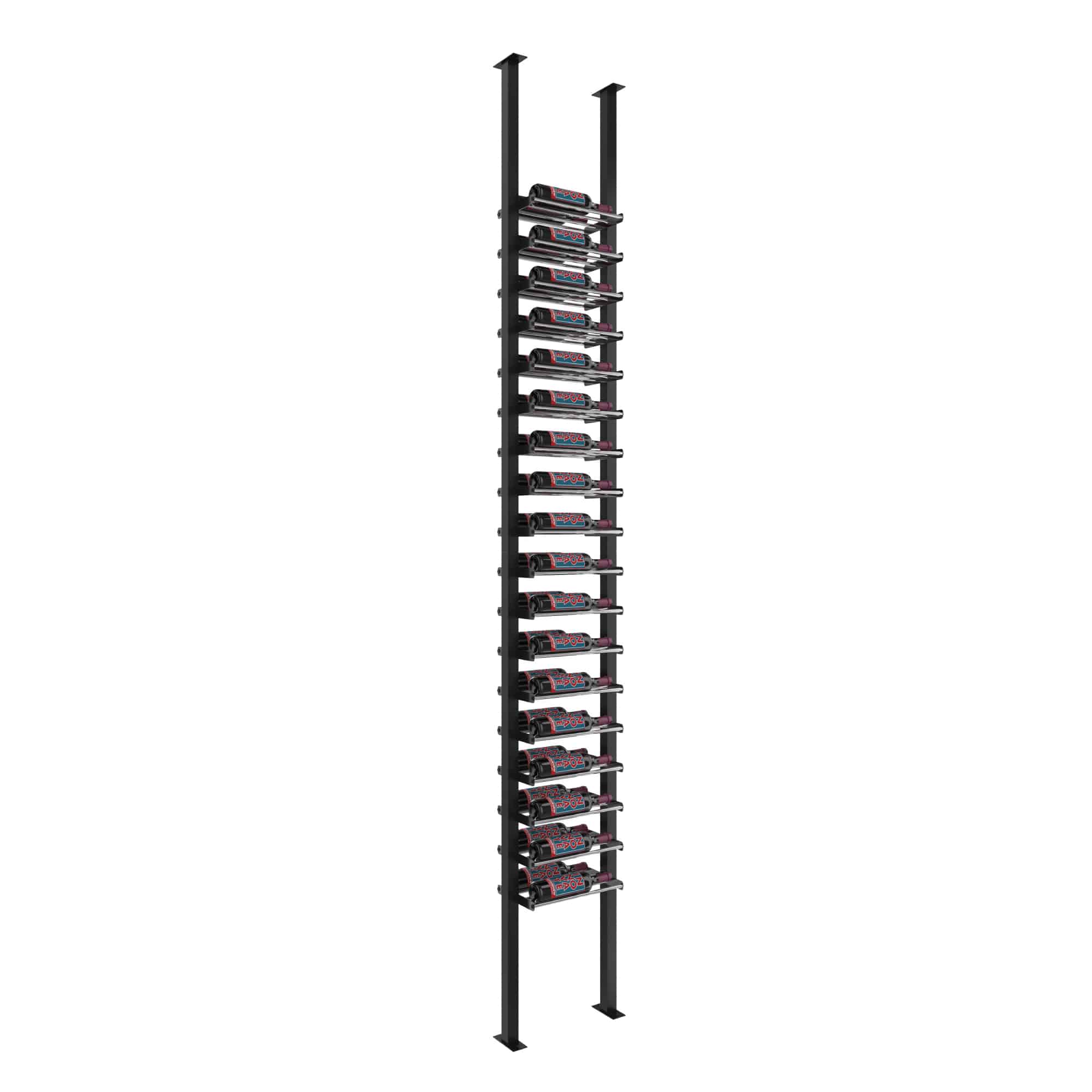 Evolution Low Profile Post Kit 10 1C (ultra slim floor-to-ceiling wine rack system)