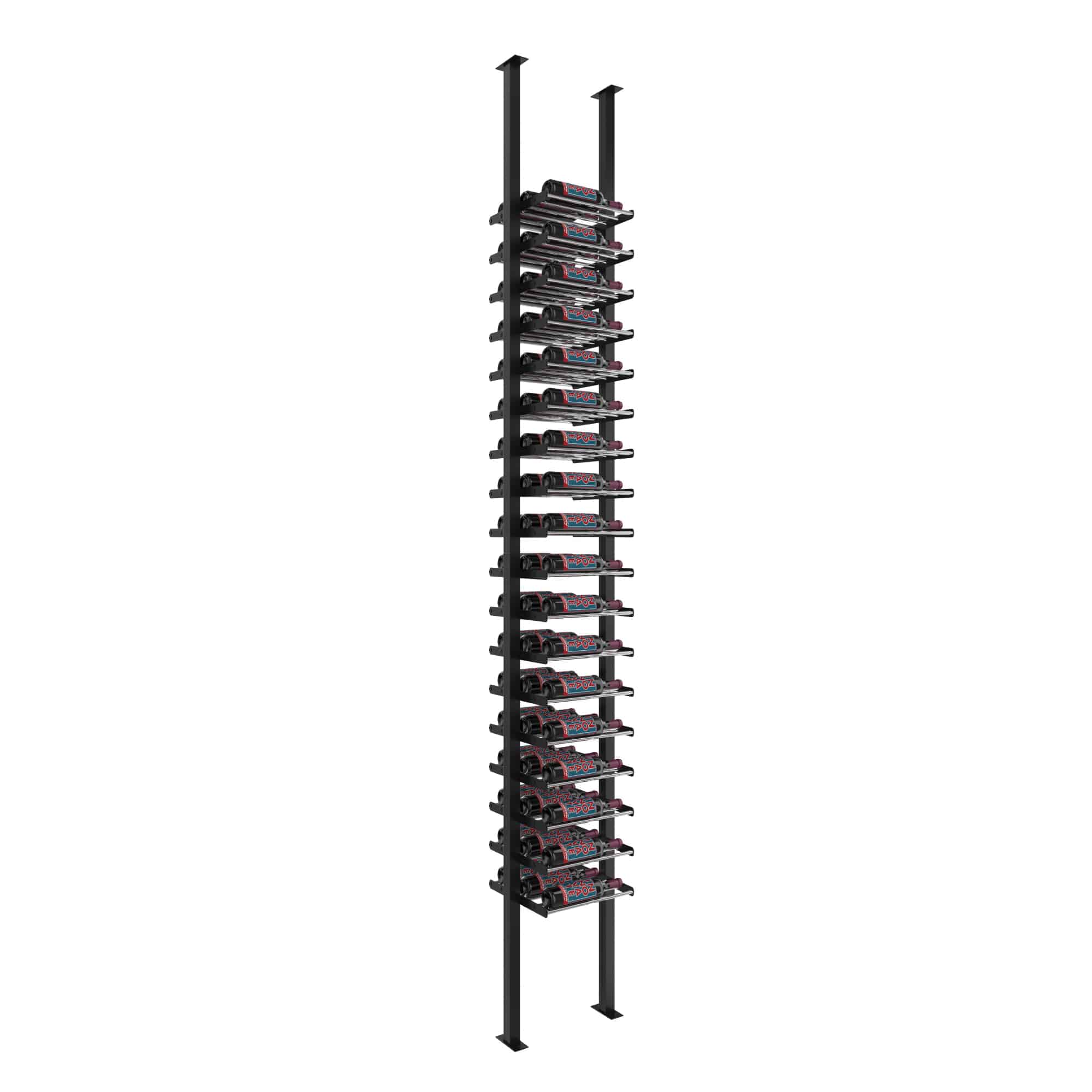 Evolution Low Profile Post Kit 10 1C (ultra slim floor-to-ceiling wine rack system)