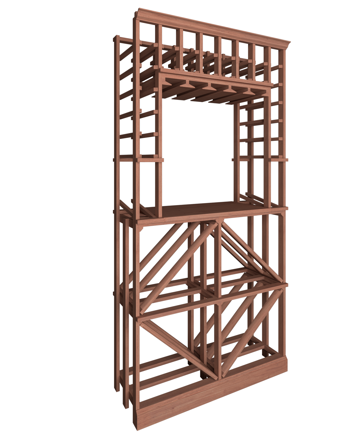 Tasting Niche with Diamond and Standard Bottle (750ml) - Premier Cru Premium Wooden Racking