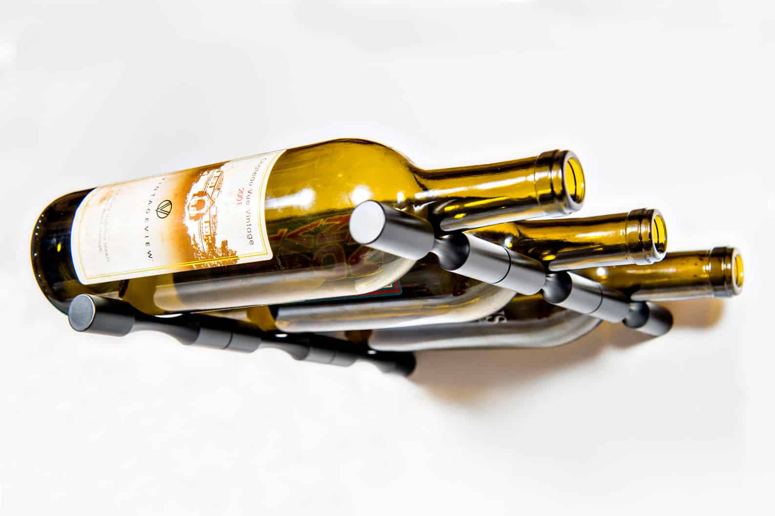 Vino Pins 3 (porte-bouteilles mural en métal avec chevilles)
