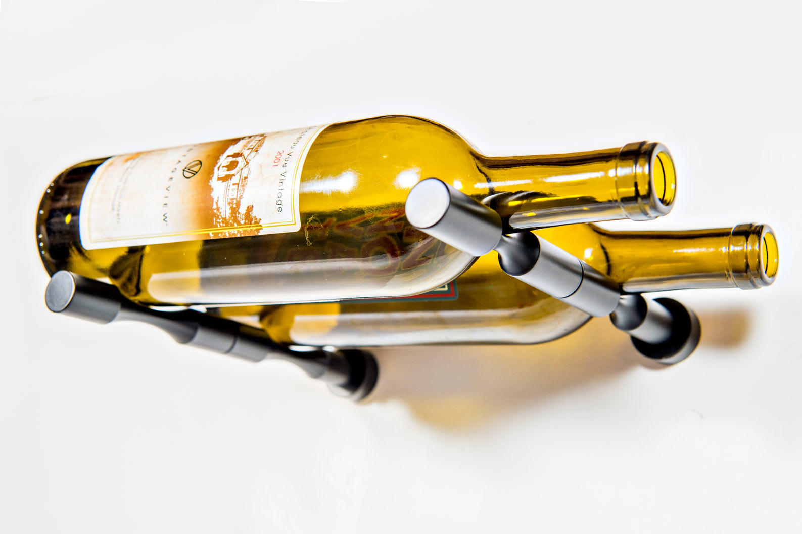 Vino Pins 2 (porte-bouteilles mural en métal avec chevilles)