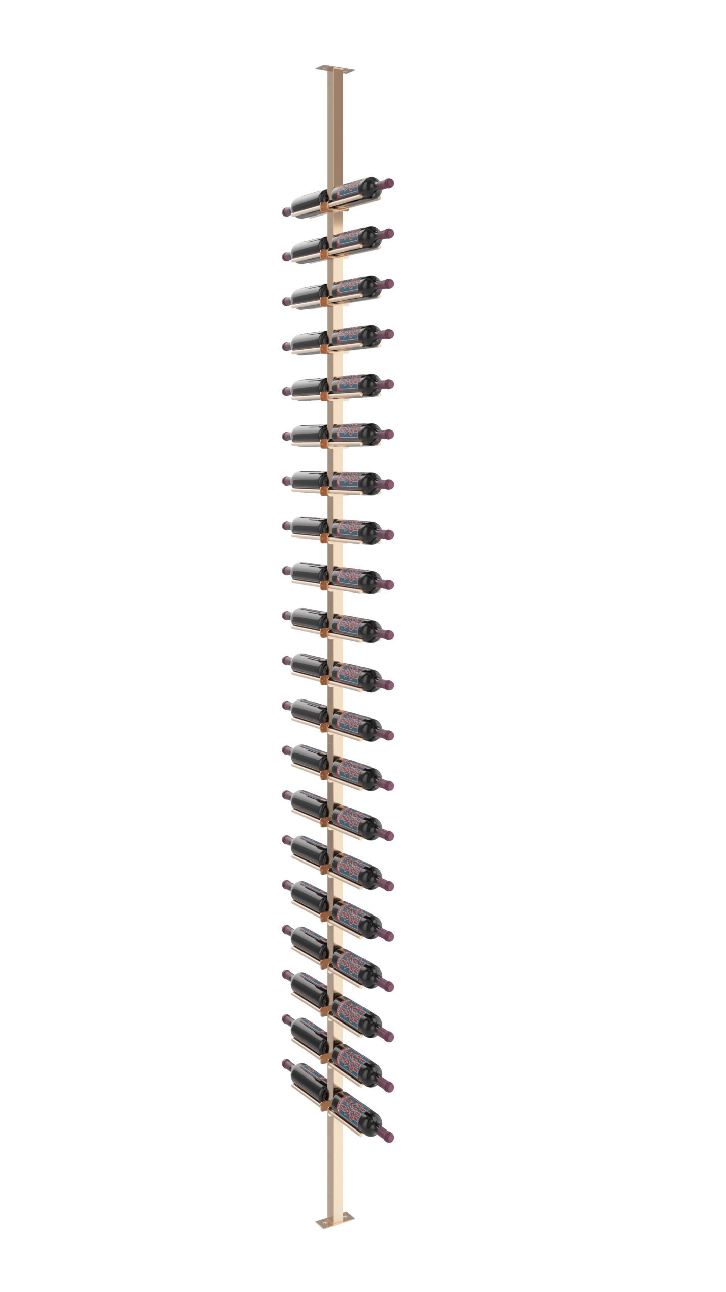 Kit de poteaux double face Vino Rails 10 (système de casier à vin du sol au plafond)
