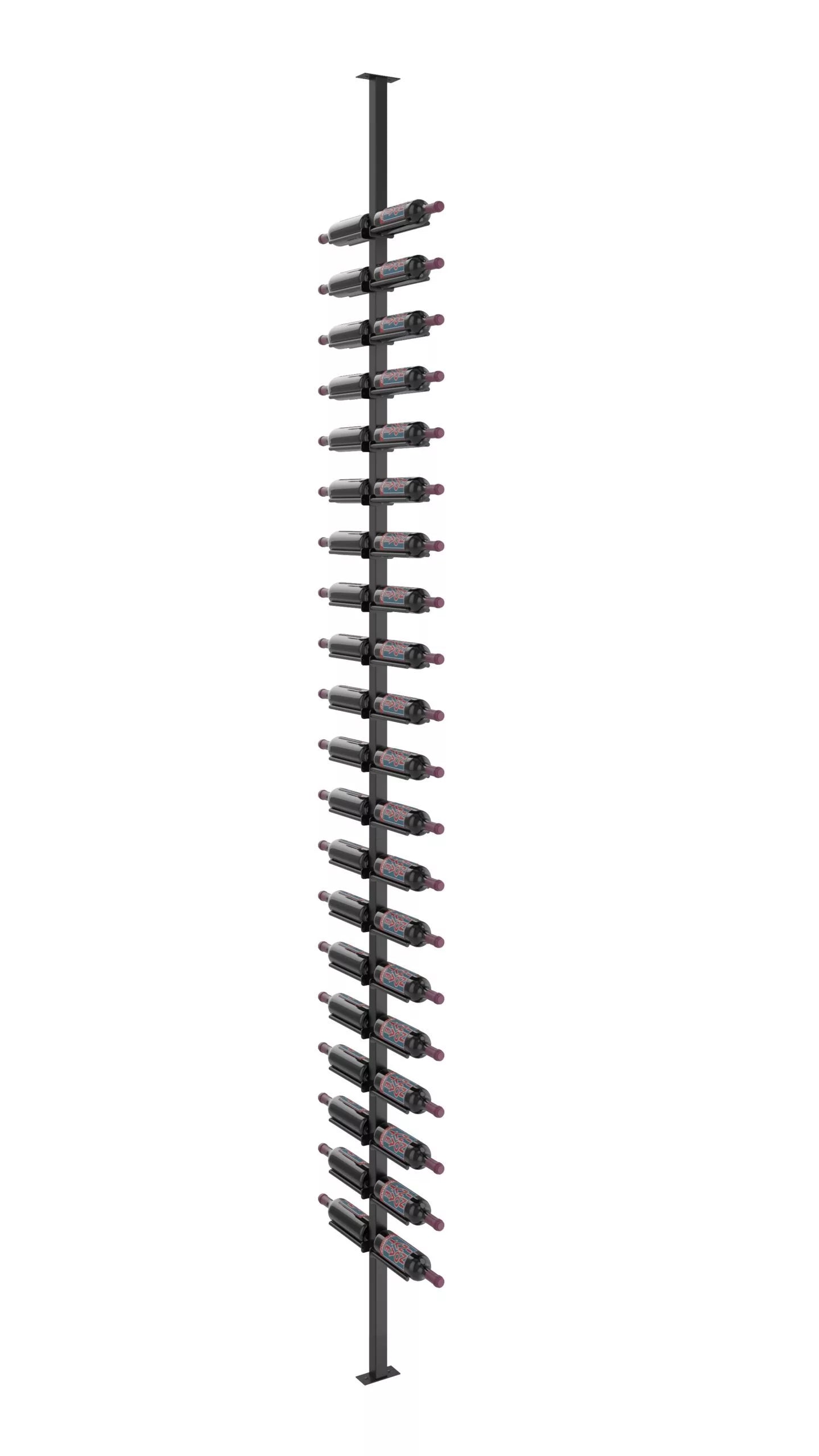 Kit de poteaux double face Vino Rails 10 (système de casier à vin du sol au plafond)
