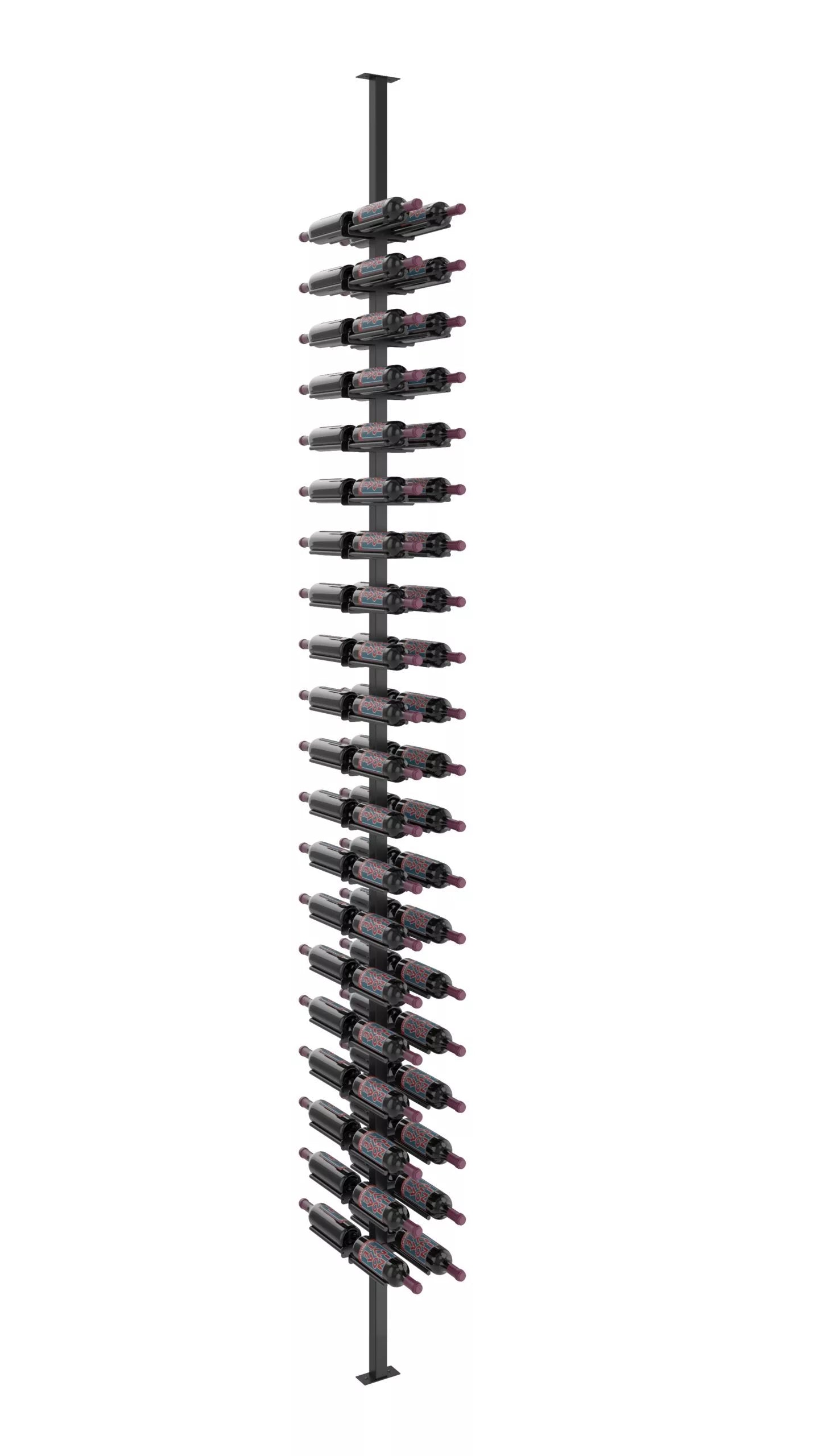 Kit de poteaux double face Vino Rails 10 (système de casier à vin du sol au plafond)