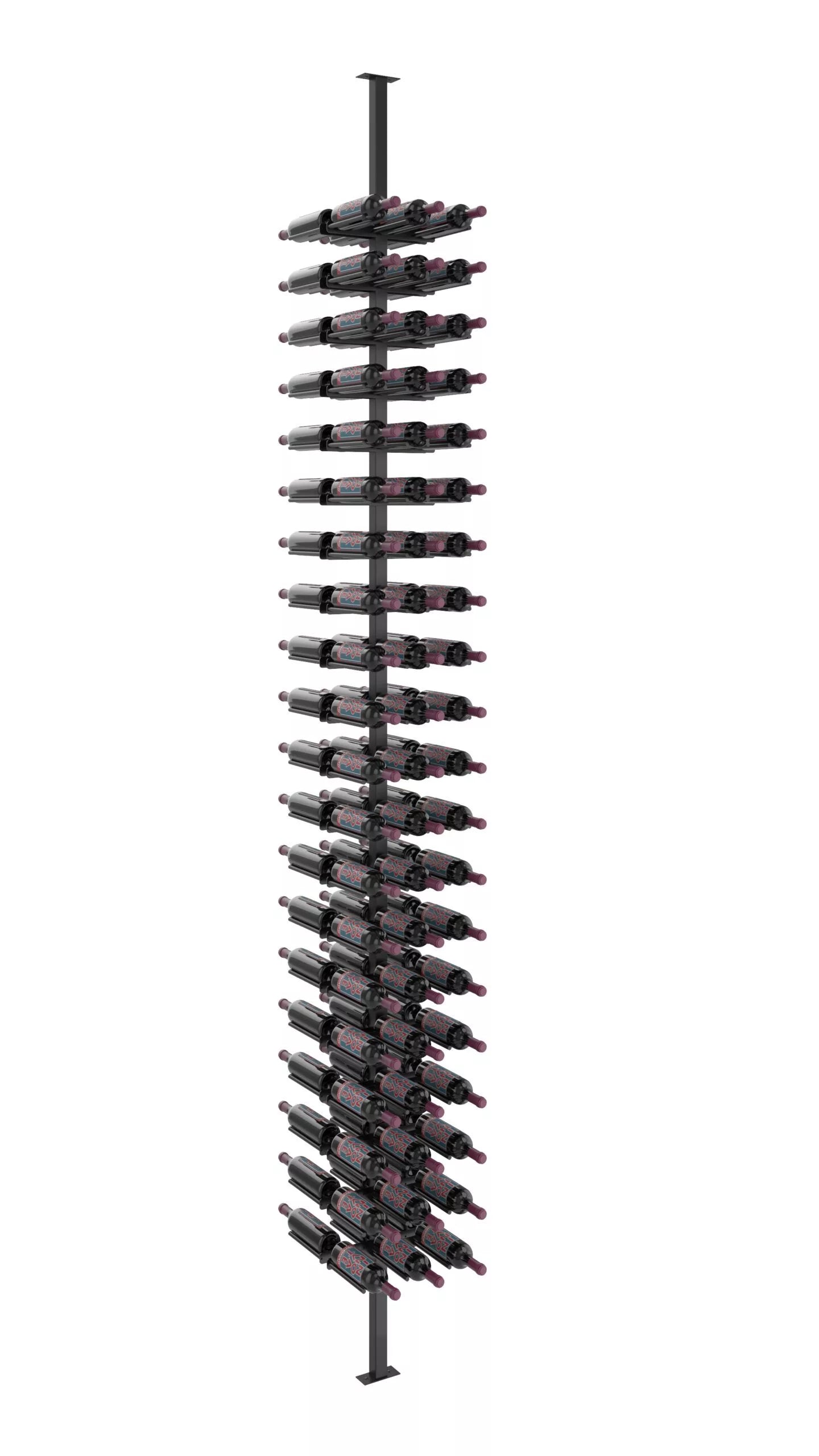 Kit de poteaux double face Vino Rails 10 (système de casier à vin du sol au plafond)