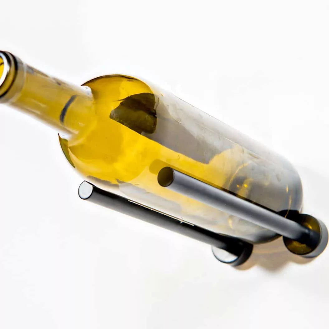 Vino Rails 1 (support mural pour bouteilles de vin avec chevilles, face bouchon)