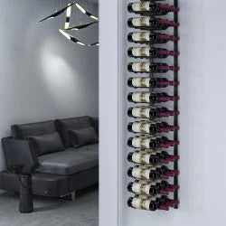 Range de vin W 5 (kit de porte-bouteilles mural en métal)