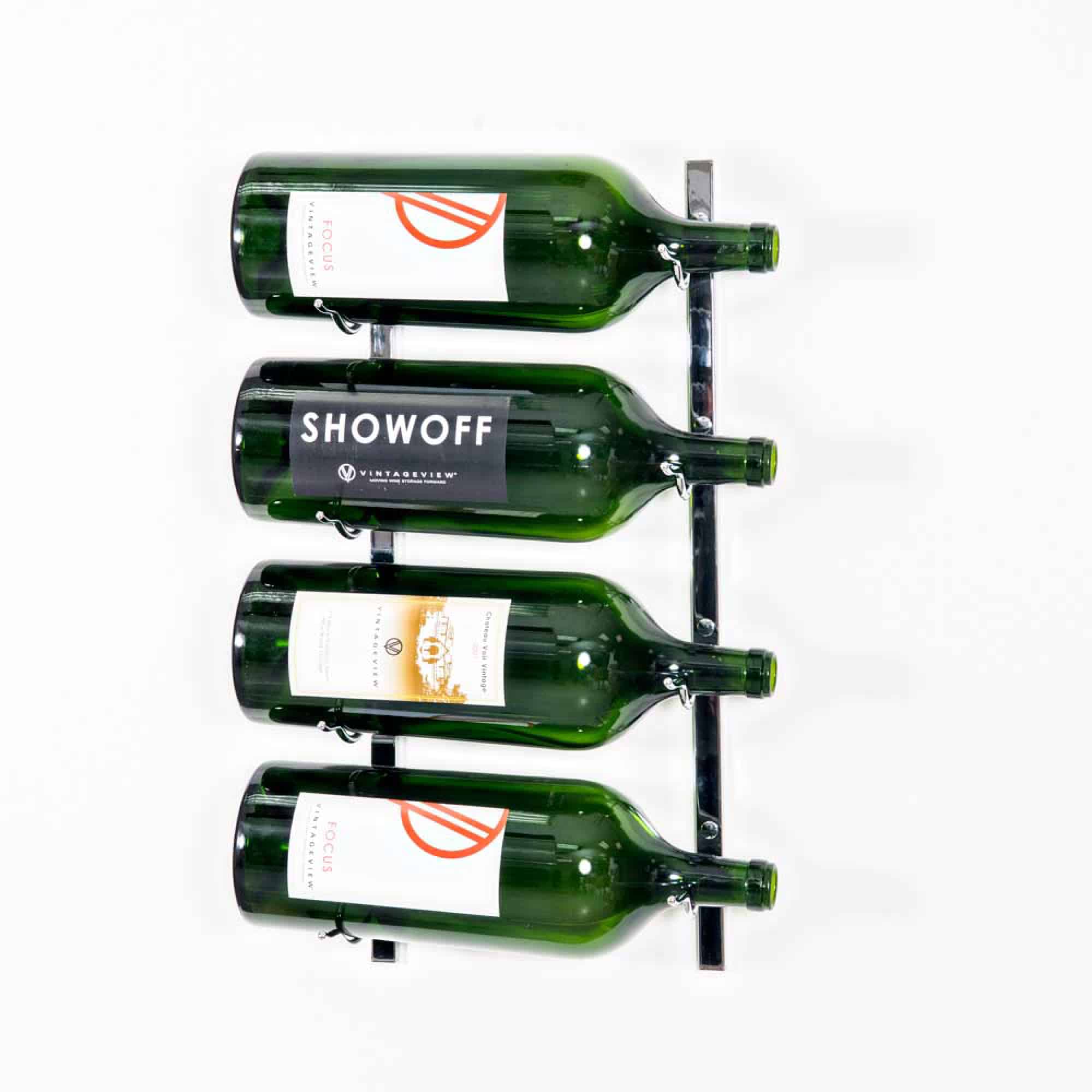 W Series Big Bottle Rack (wall mounted metal wine storage for 3-6 L)