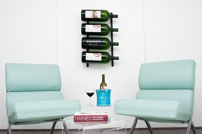 W Series Big Bottle Rack (wall mounted metal wine storage for 3-6 L)