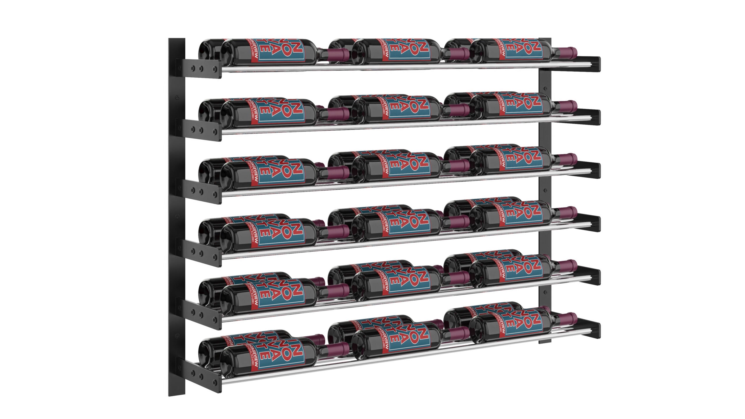 Evolution Wine Wall 30 3C (wall mounted metal wine rack)