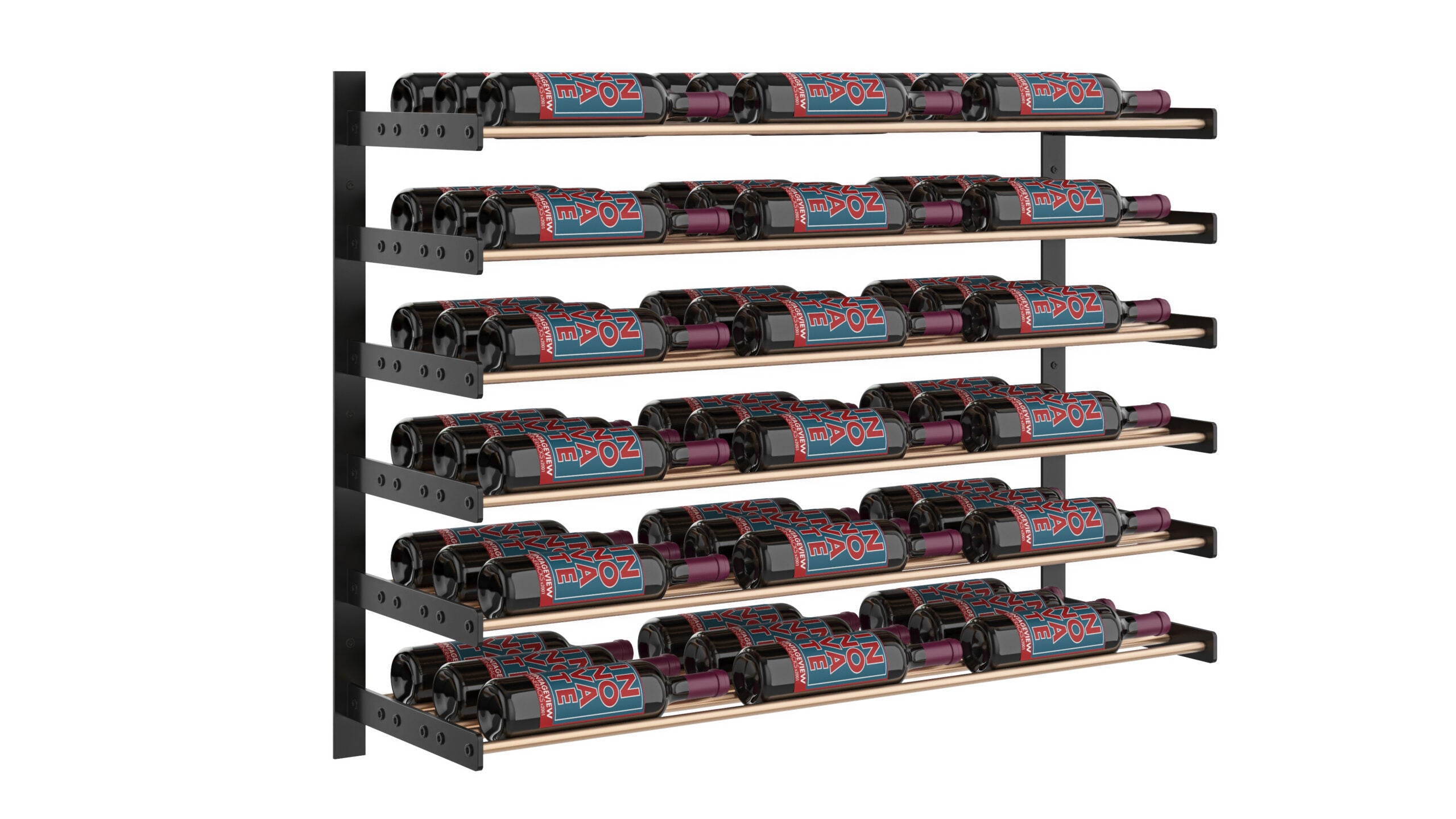 Evolution Wine Wall 30 3C (wall mounted metal wine rack)