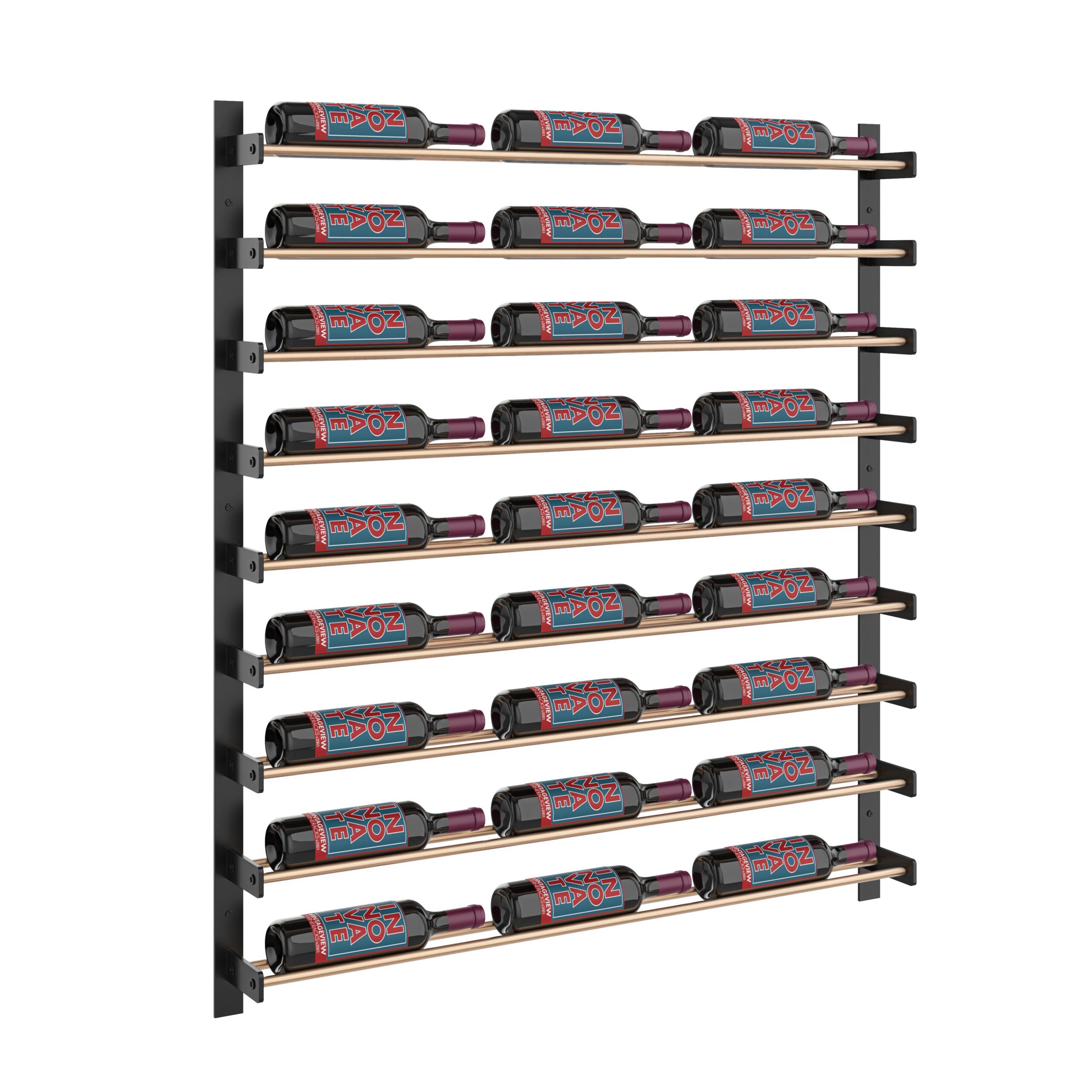 Evolution Wine Wall 45 3C Extension (wall mounted metal wine rack expansion pack)