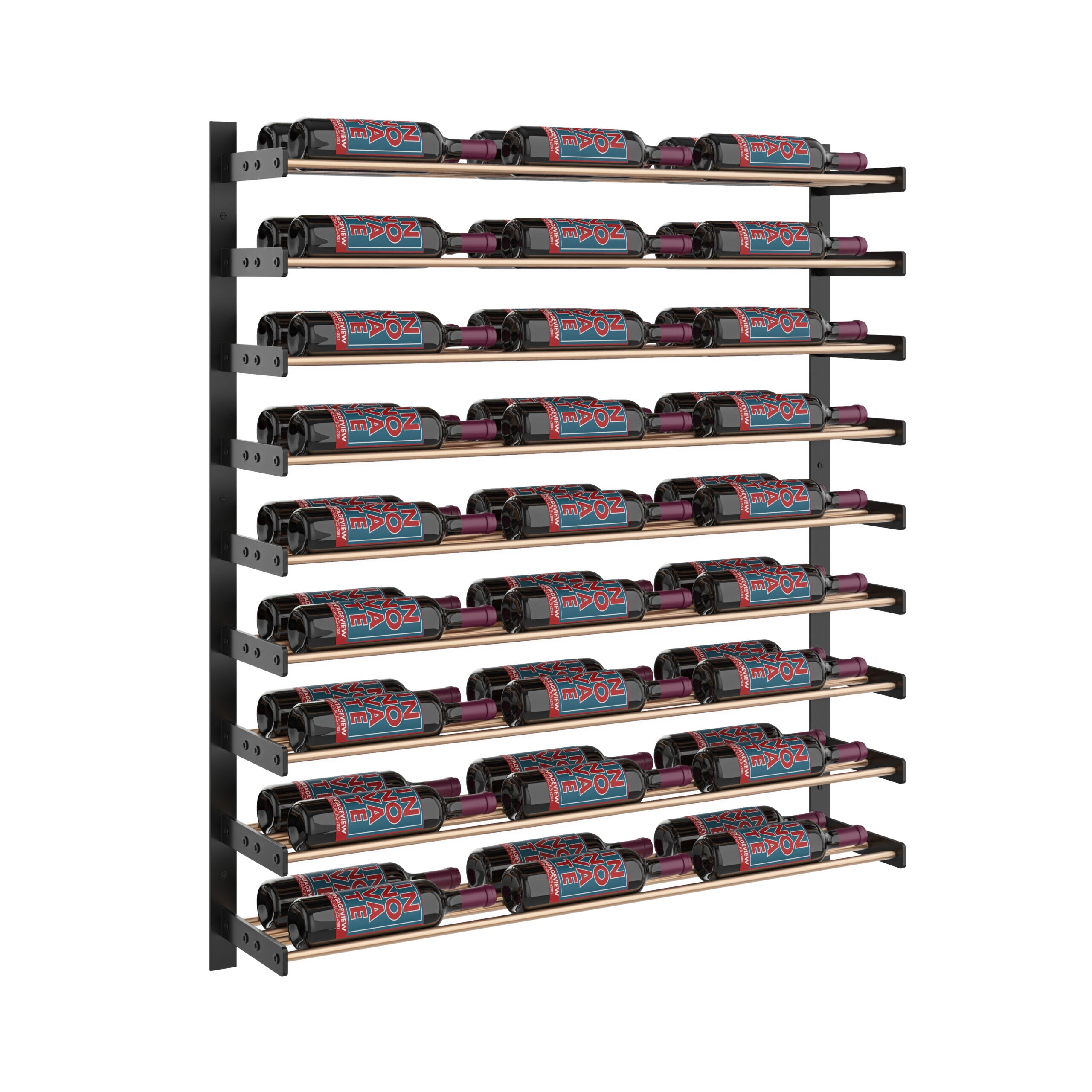 Evolution Wine Wall 45 3C Extension (wall mounted metal wine rack expansion pack)