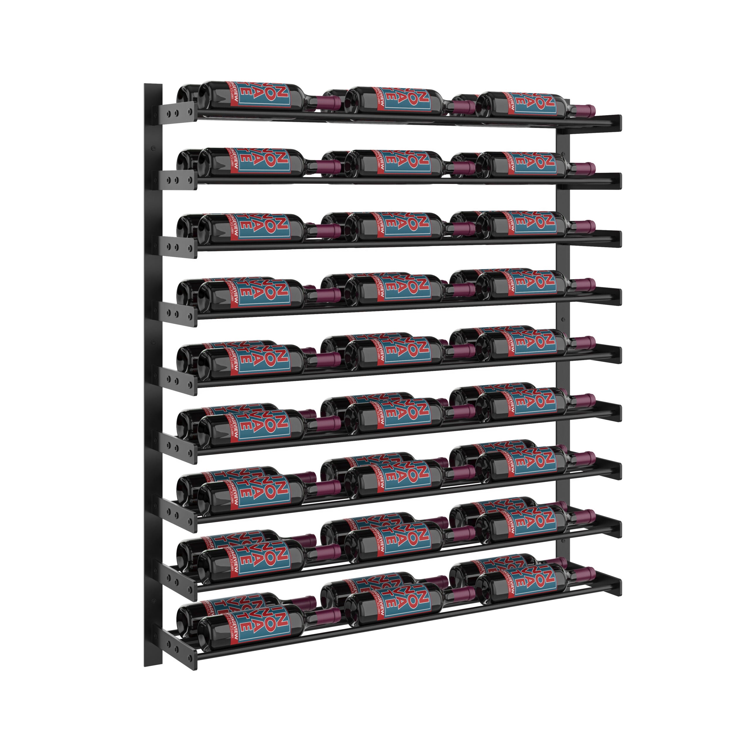 Evolution Wine Wall 45 3C (wall mounted metal wine rack)