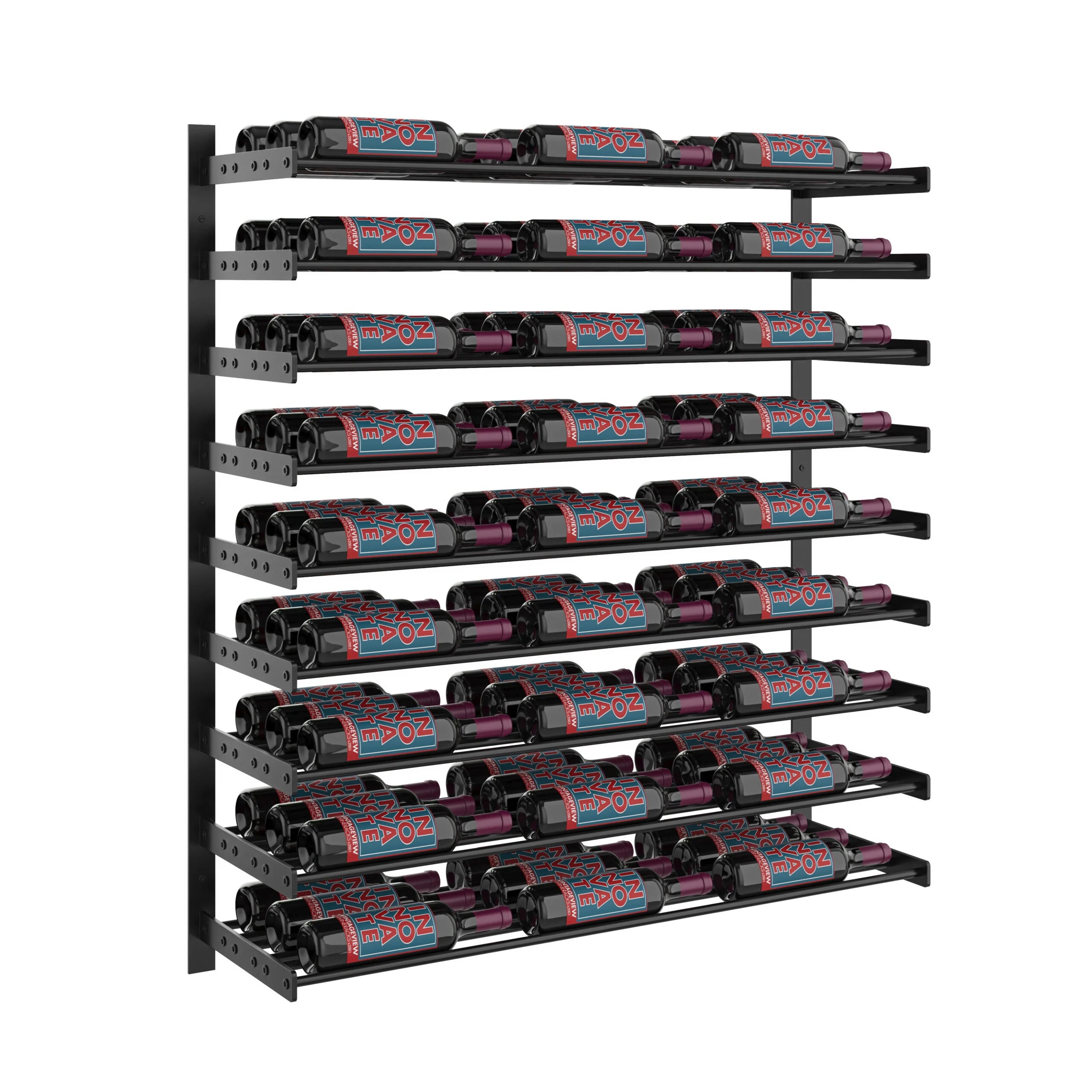 Evolution Wine Wall 45 3C Extension (wall mounted metal wine rack expansion pack)