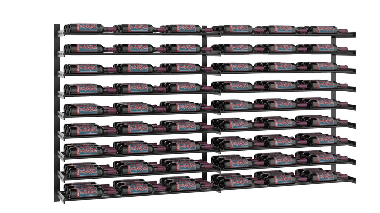 Evolution Wine Wall 9x6 Designer Grid (wall mounted metal wine rack)