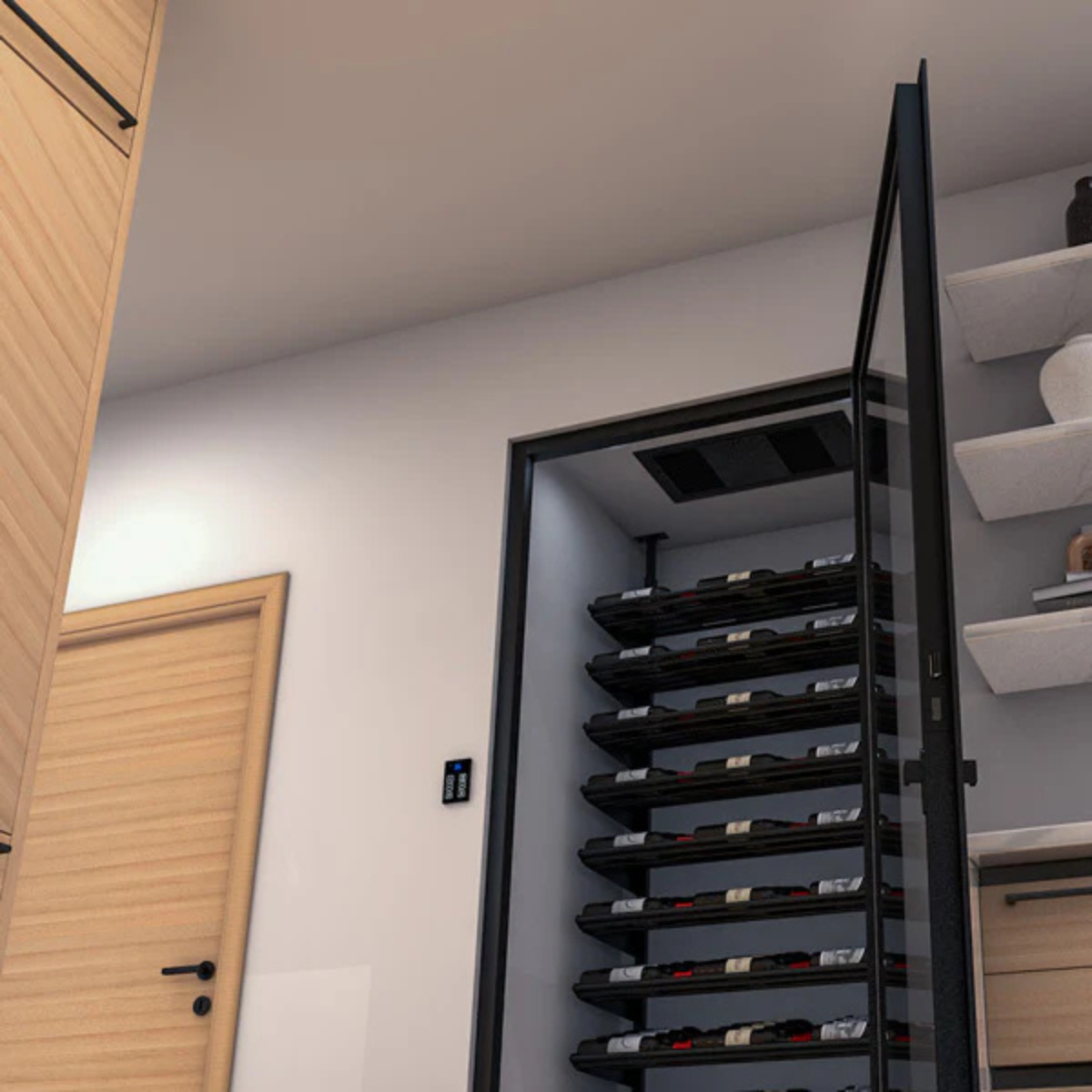 Mini plafond – Sans conduit (condenseur 110V ou 220V) Système de refroidissement pour cave à vin