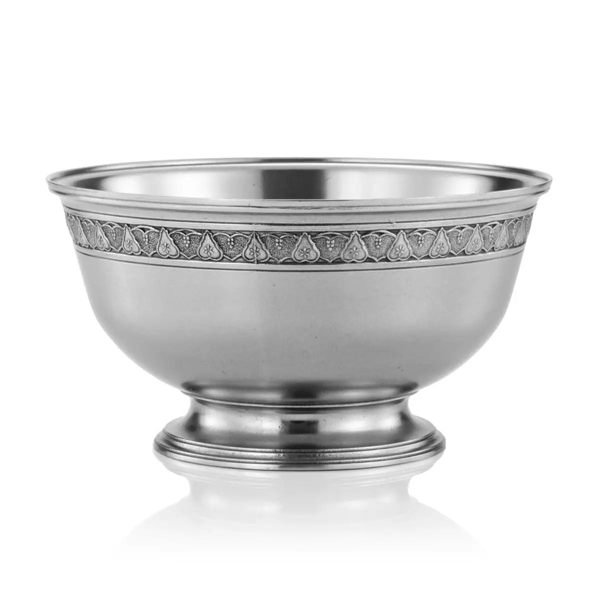 Pear & Grape Pewter Bowl