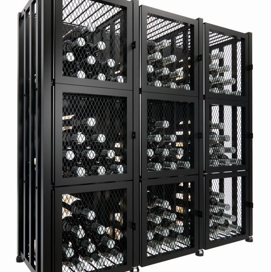 Short Four Wide Wine Locker