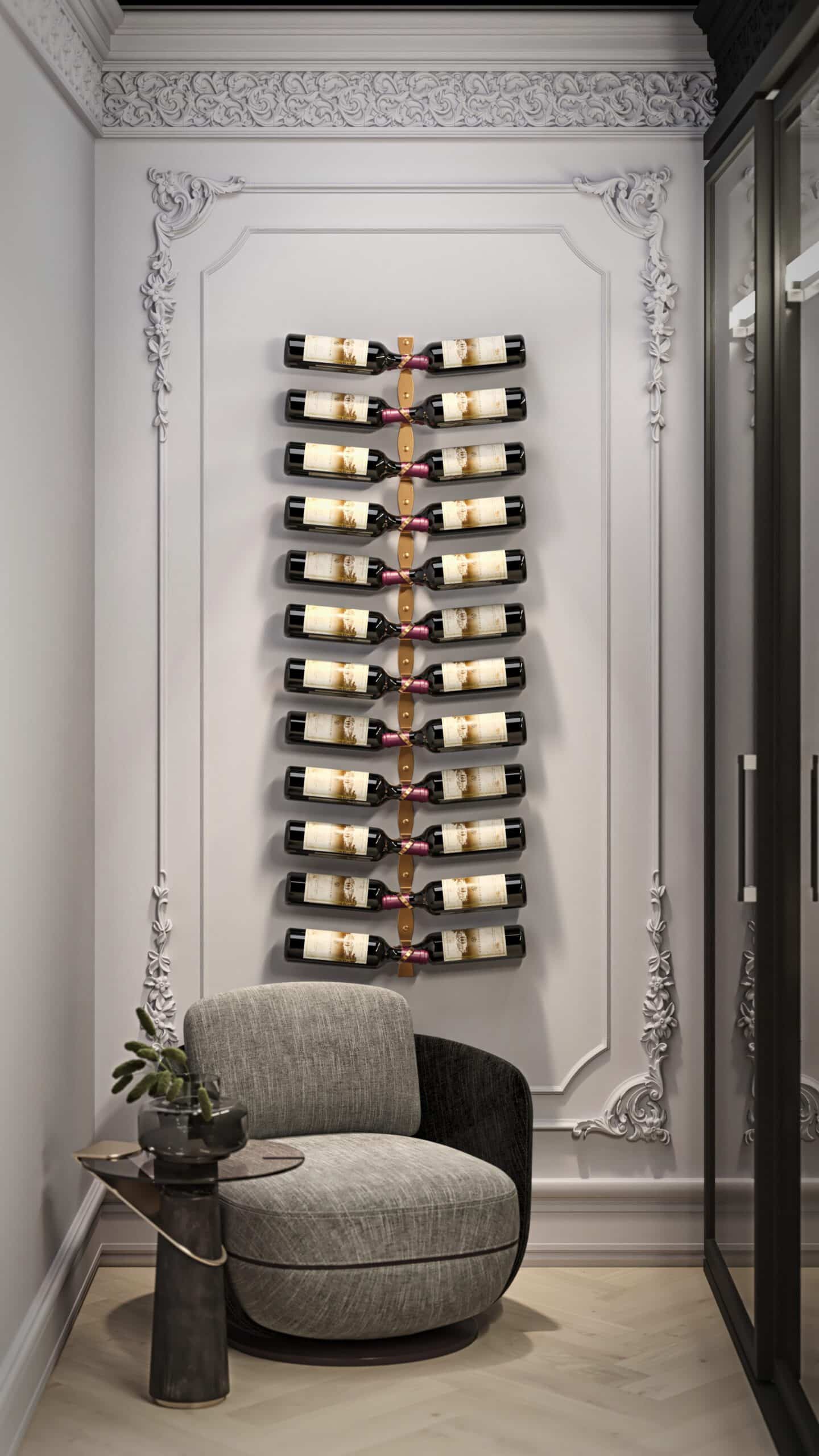 R Series Helix Dual 20 Wall Mounted Wine Rack Kit