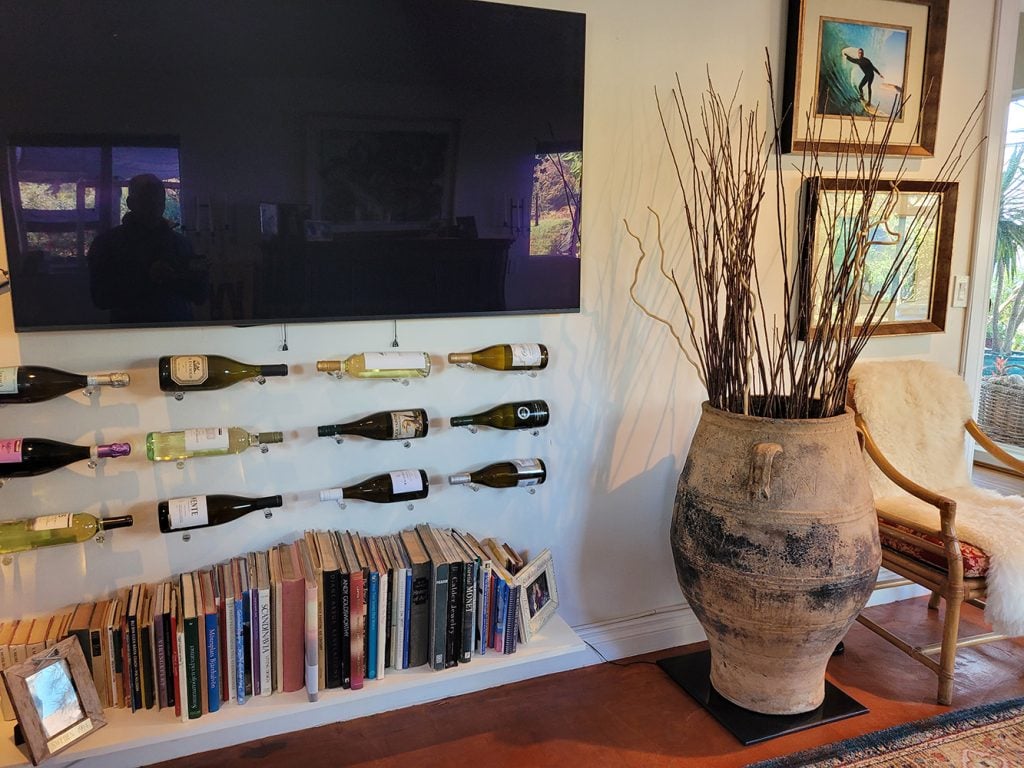 Vino Pins 1 Acrylic (wall mounted wine rack peg)