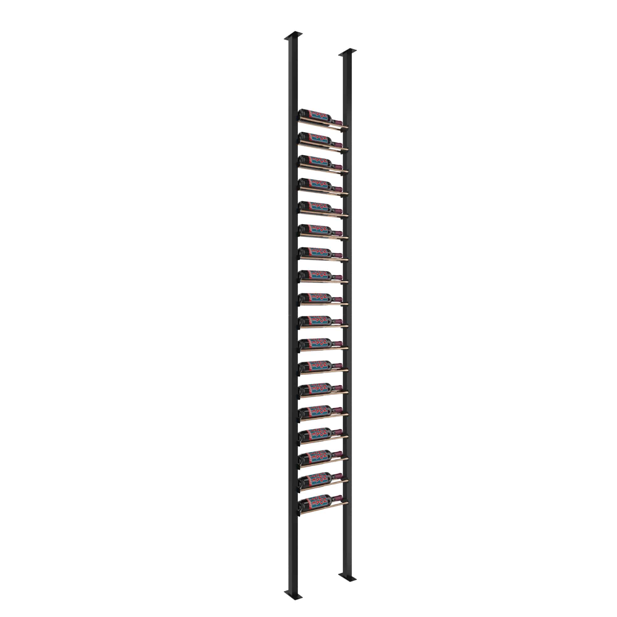 Evolution Low Profile Post Kit 10 1C (ultra slim floor-to-ceiling wine rack system)