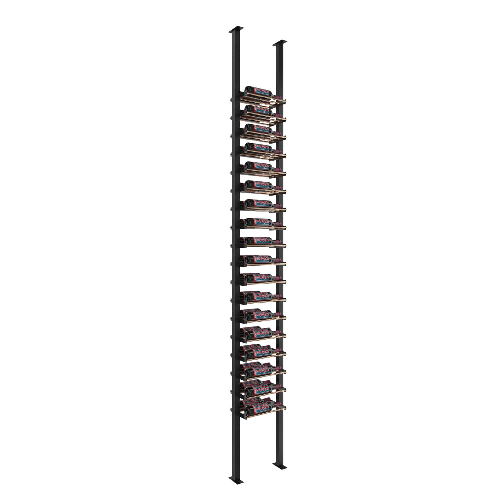 Evolution Low Profile Post Kit 10 1C (ultra slim floor-to-ceiling wine rack system)