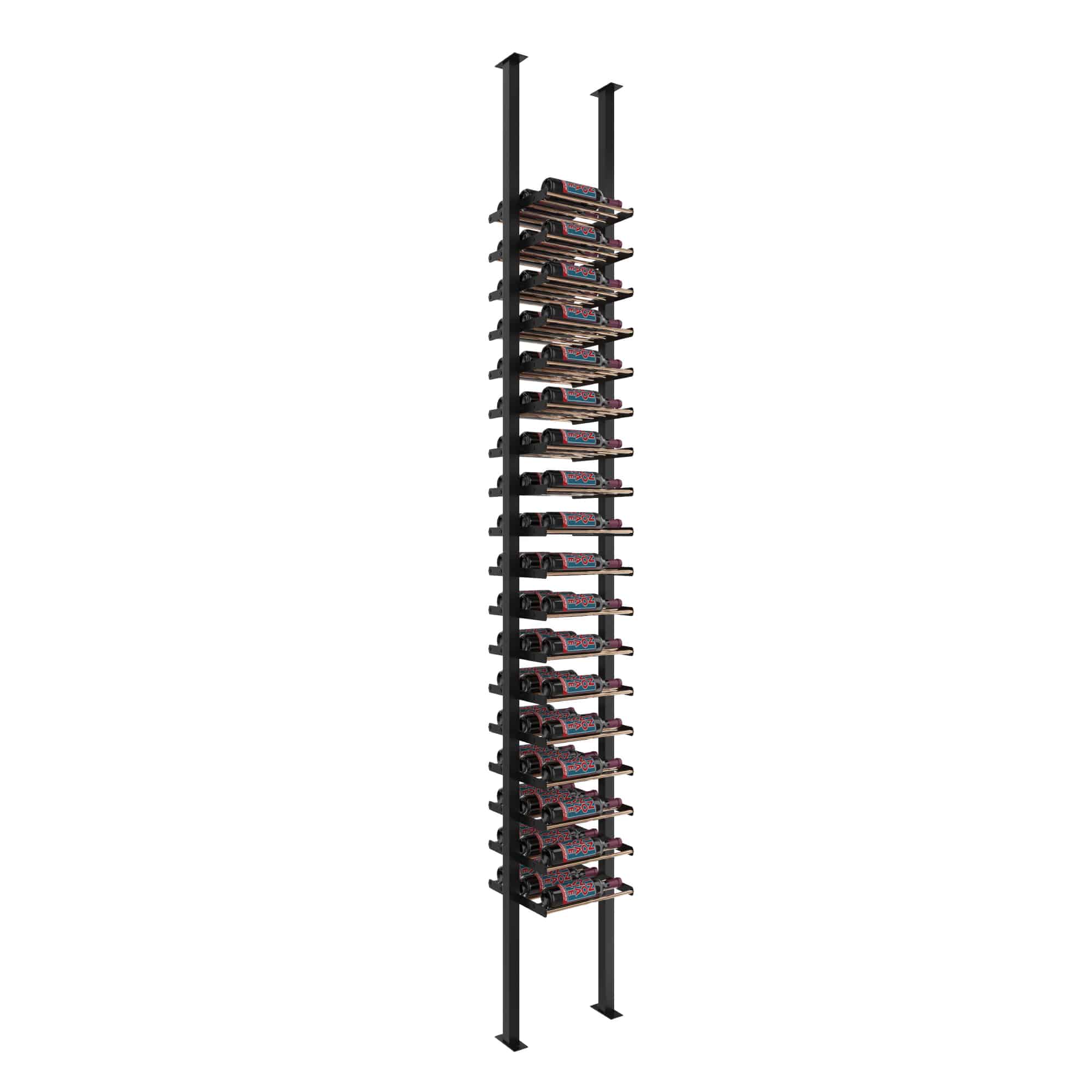 Evolution Low Profile Post Kit 10 1C (ultra slim floor-to-ceiling wine rack system)