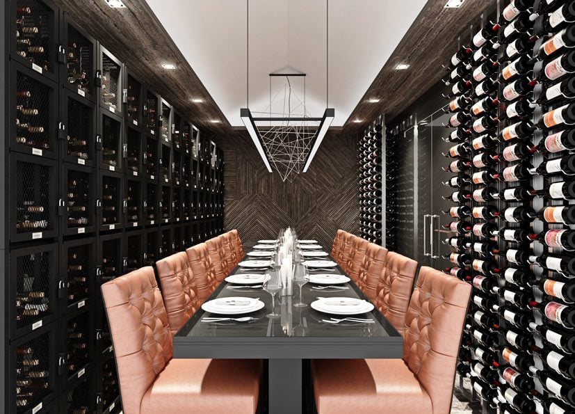 Tall Four Wide Wine Locker