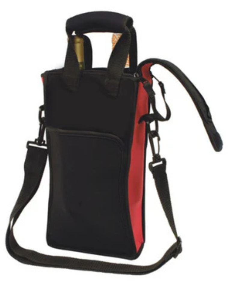 Sac pique-nique en néoprène pour deux bouteilles avec packs réfrigérants