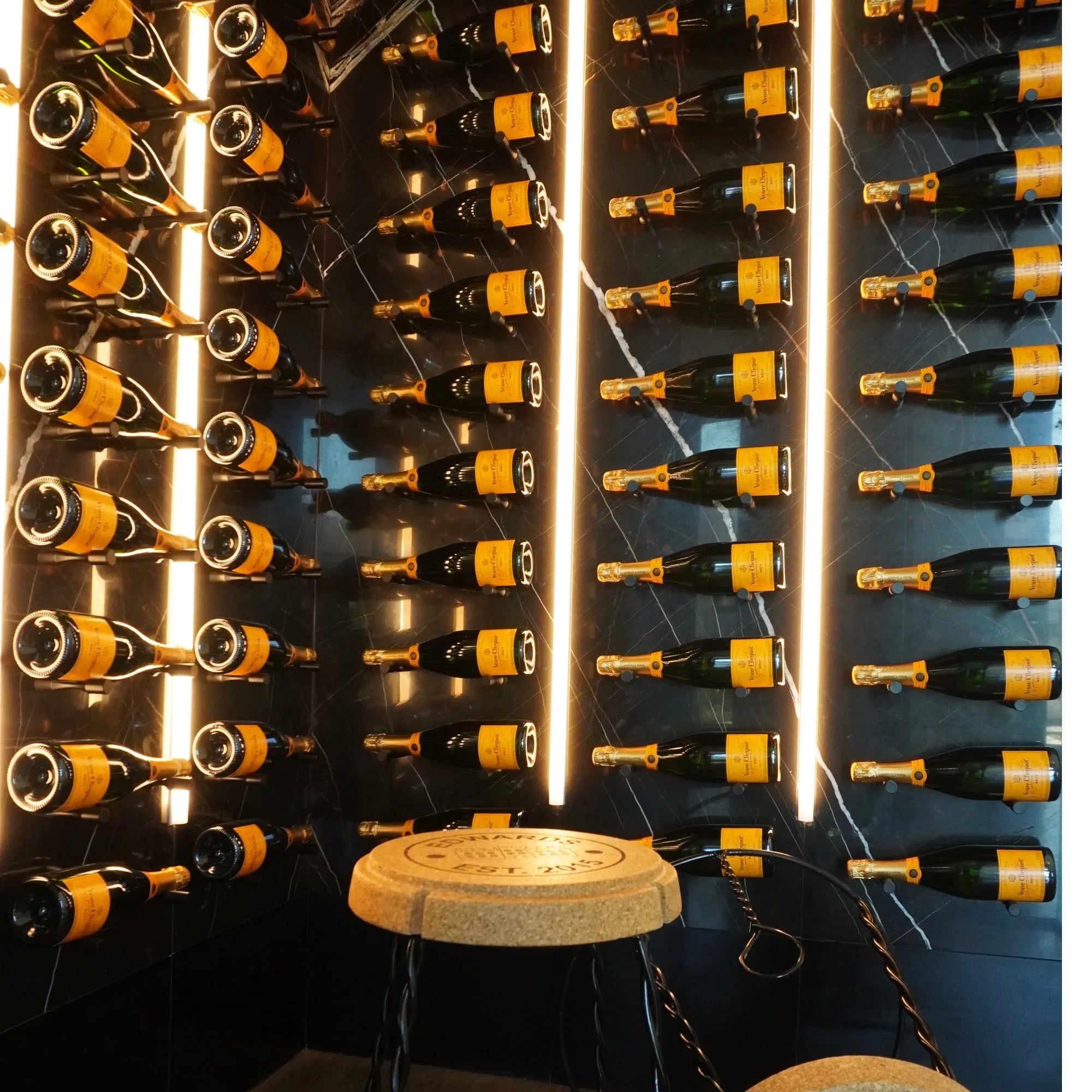 Vino Pins 1 Magnum (porte-bouteille mural pour bouteilles de 1,5L et de Champagne)