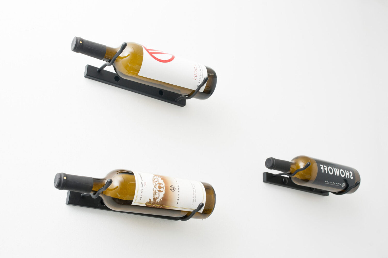 W Series Single (wall mounted metal wine rack)
