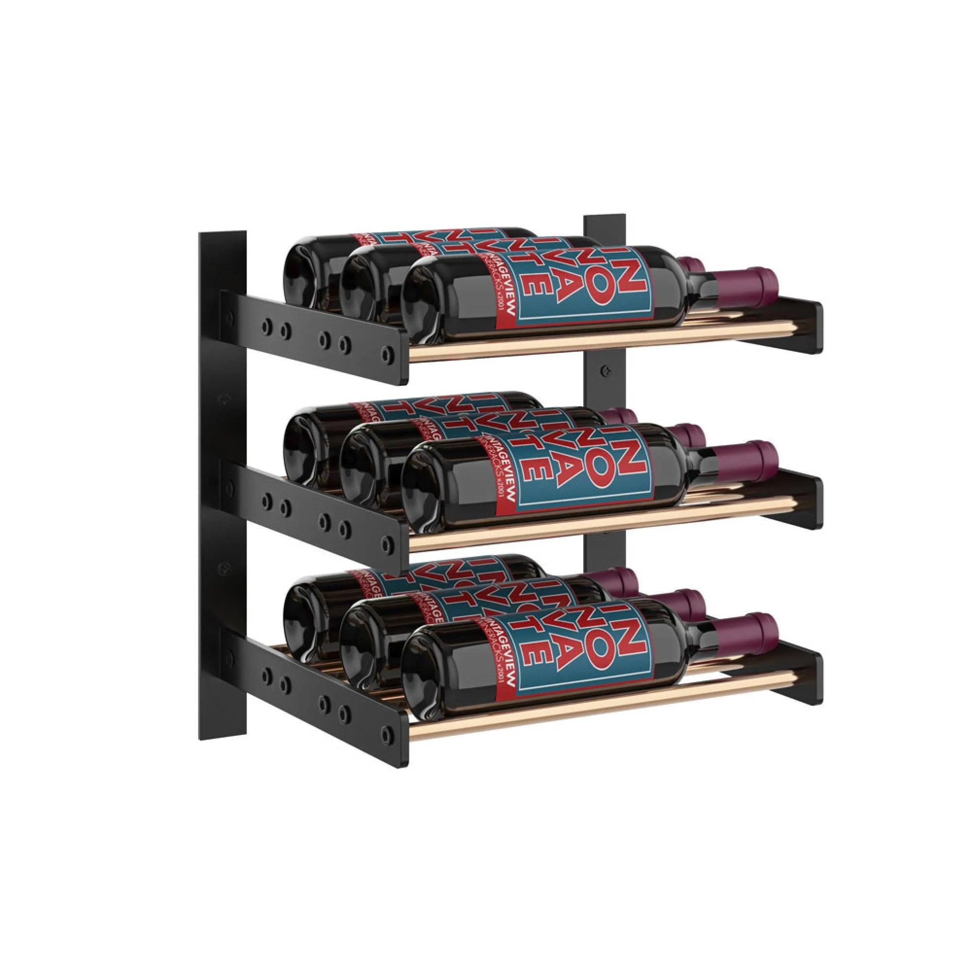 Evolution Wine Wall 15 1C (wall mounted metal wine rack)