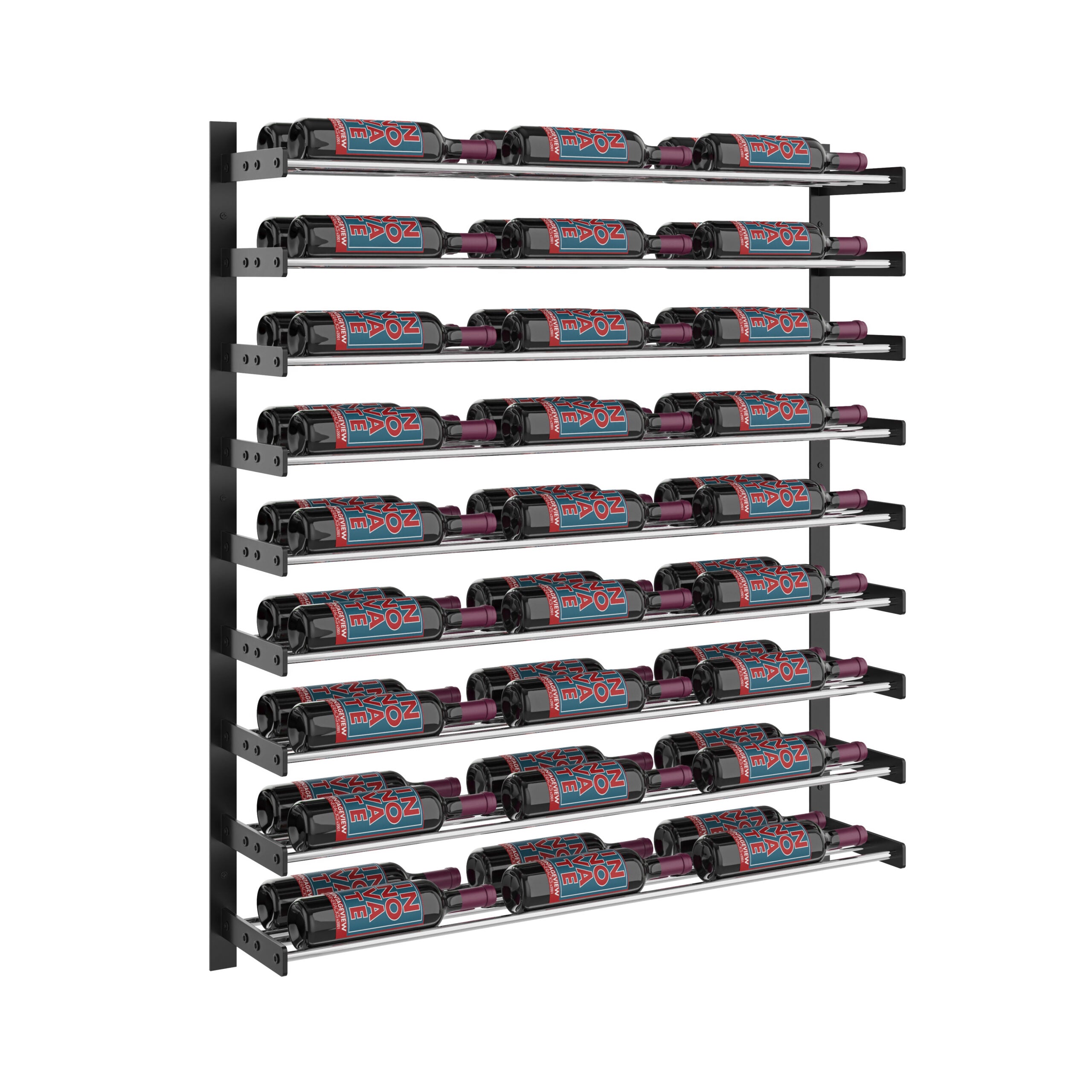Evolution Wine Wall 45 3C Extension (wall mounted metal wine rack expansion pack)