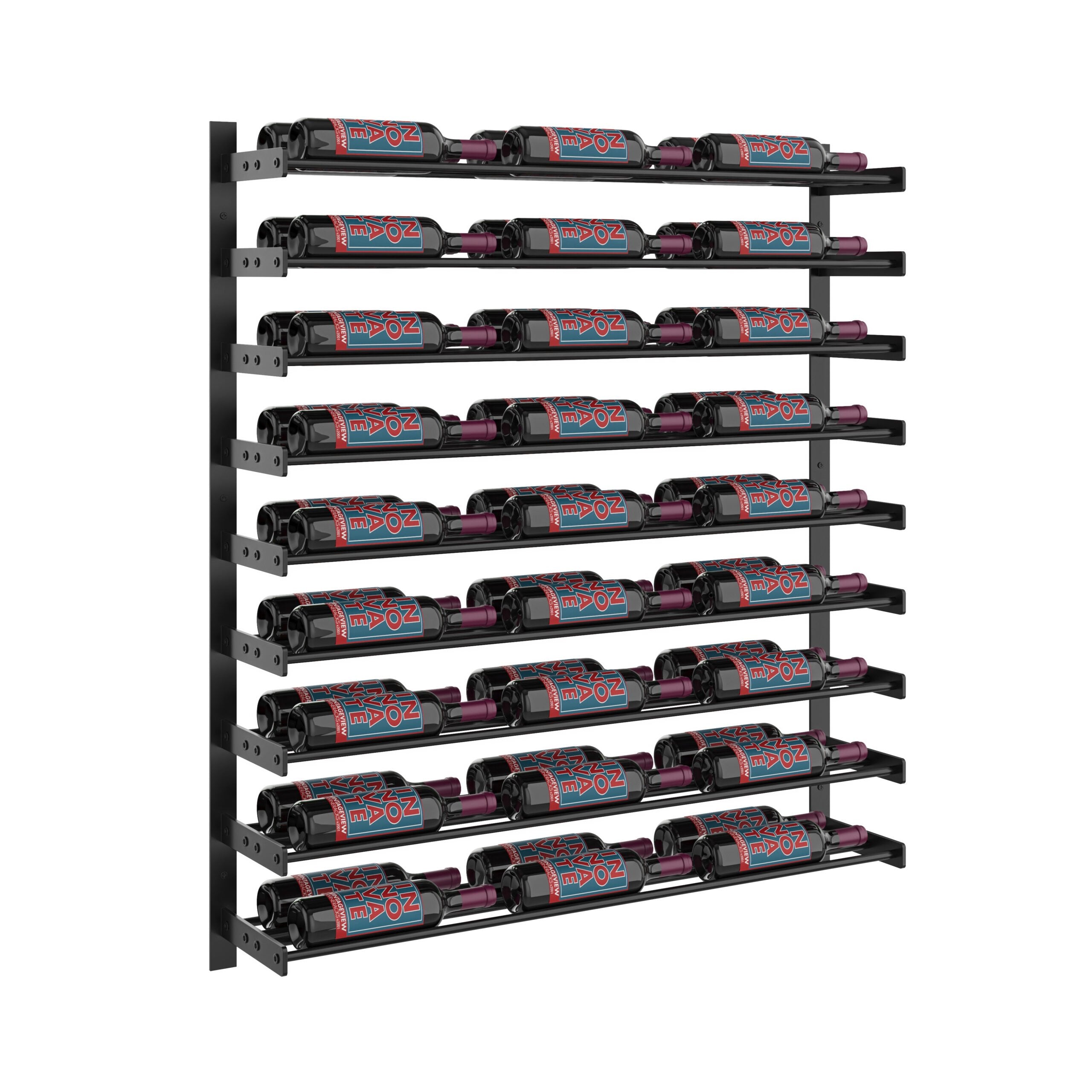 Evolution Wine Wall 45 3C Extension (wall mounted metal wine rack expansion pack)