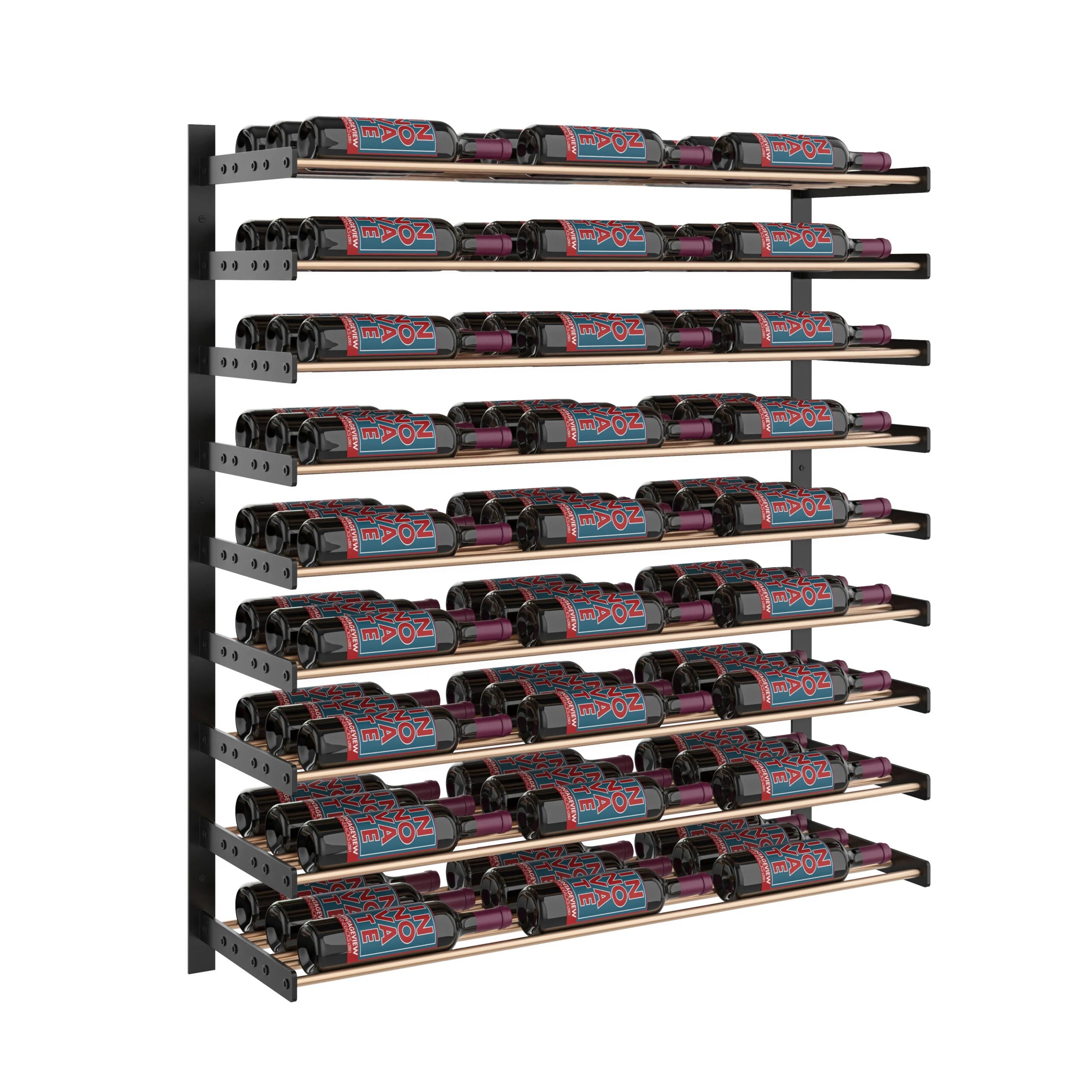 Evolution Wine Wall 45 3C Extension (wall mounted metal wine rack expansion pack)