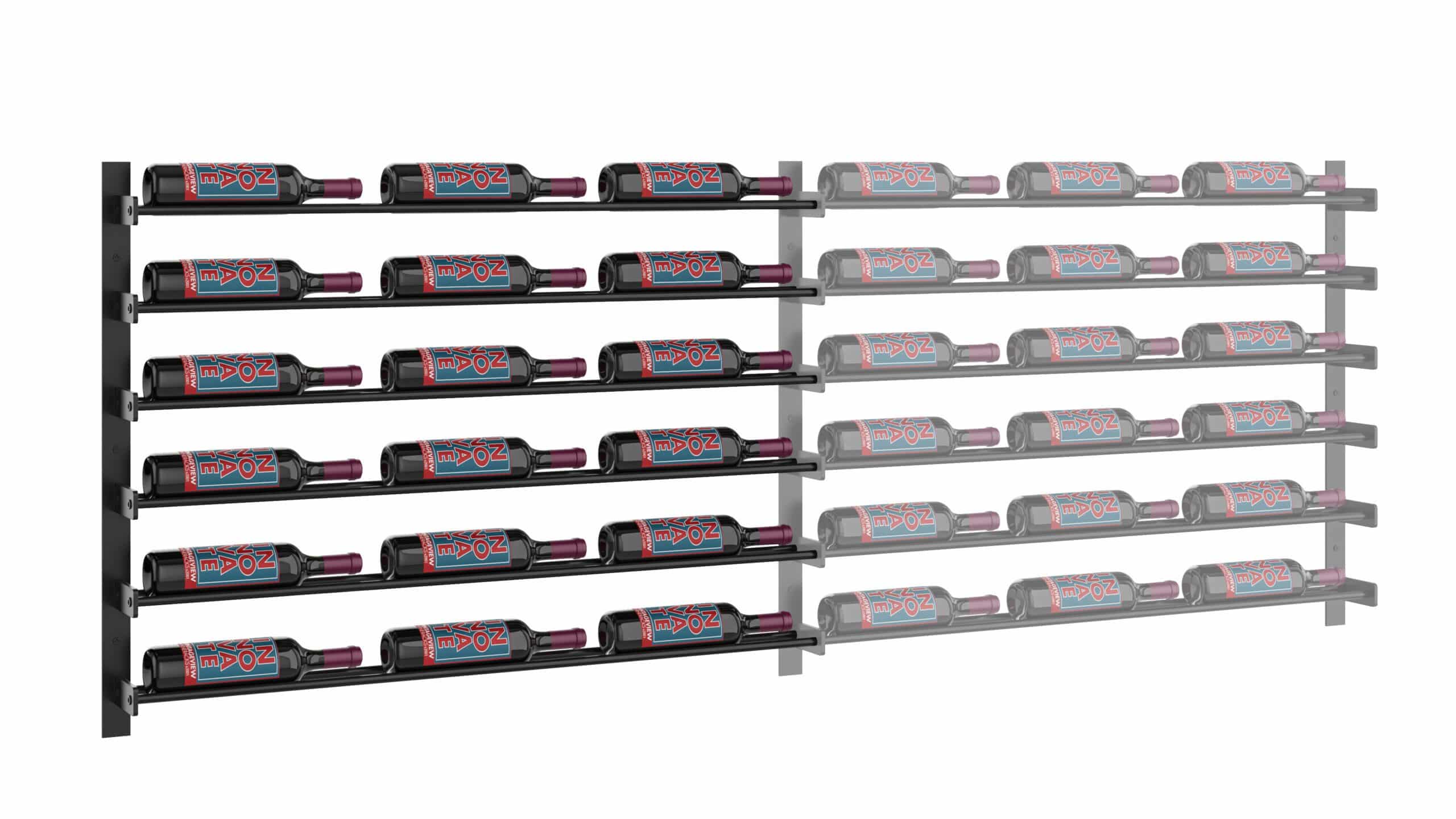 Evolution Wine Wall 30 3C Extension (wall mounted metal wine rack expansion pack)