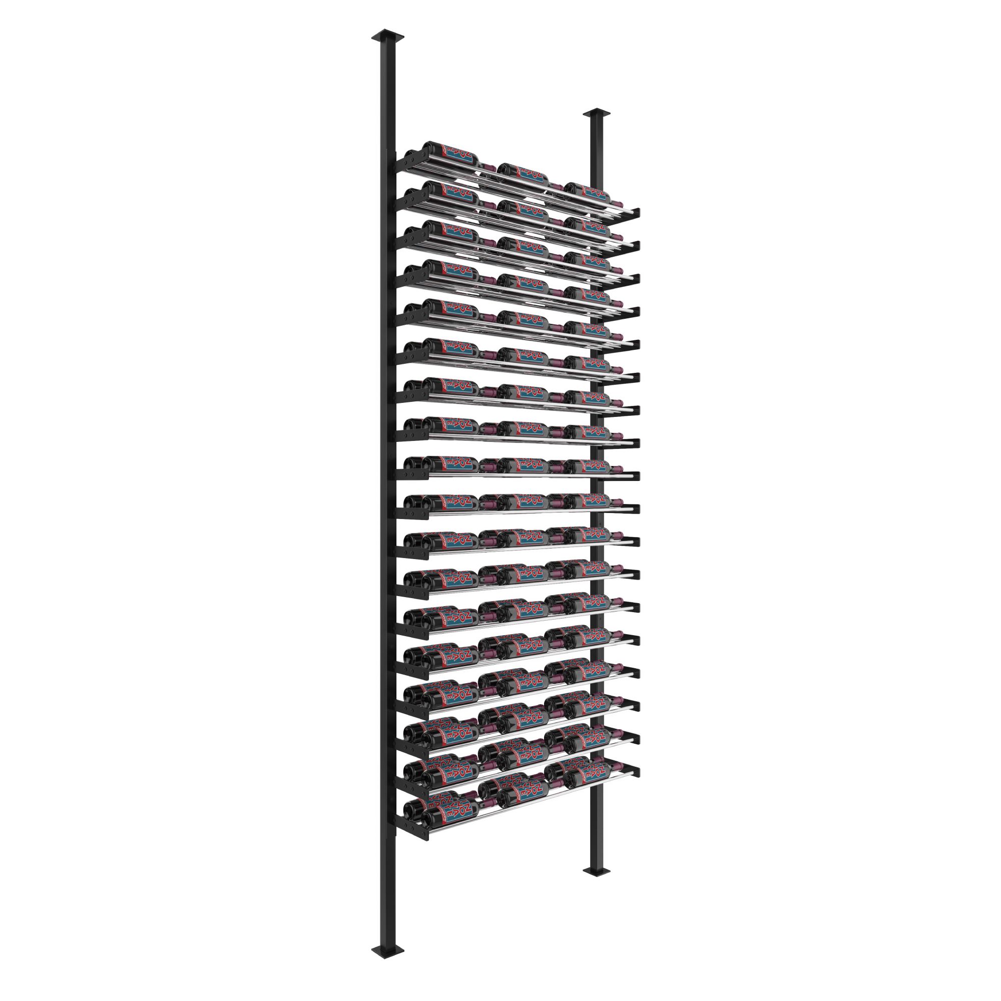 Evolution Single Sided Wine Wall Post Kit 10 3C (floor-to-ceiling wine rack system)