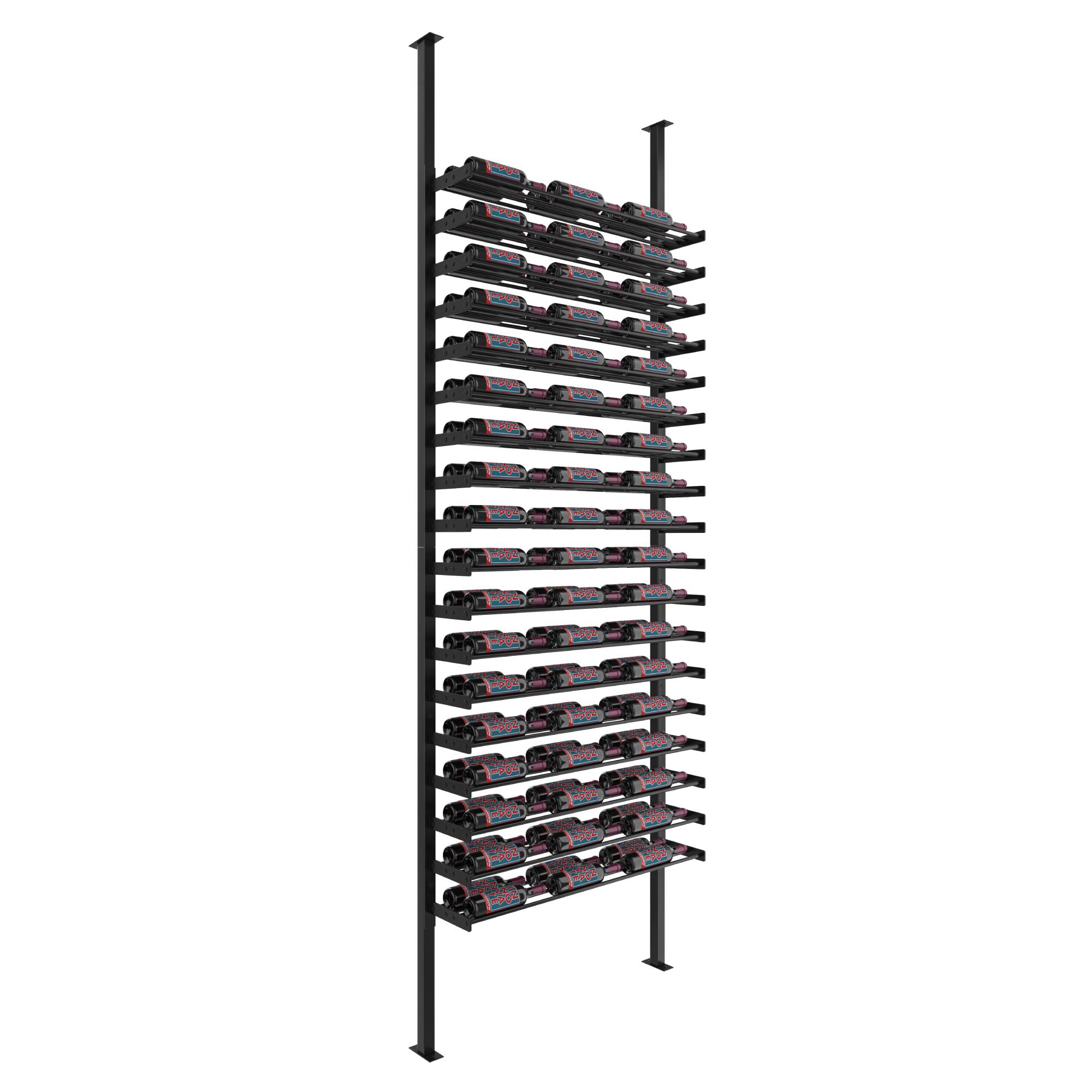 Evolution Single Sided Wine Wall Post Kit 10 3C (floor-to-ceiling wine rack system)