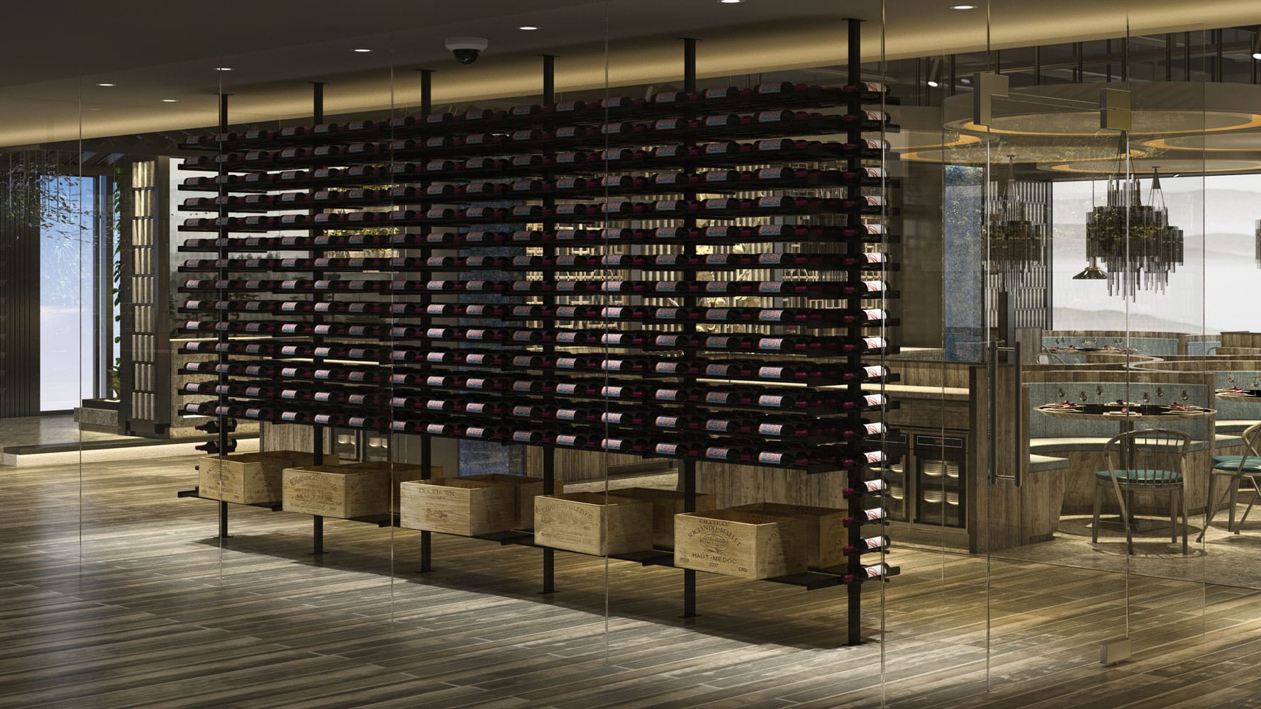 Evolution Wine Wall Post (floor-to-ceiling wine rack support)