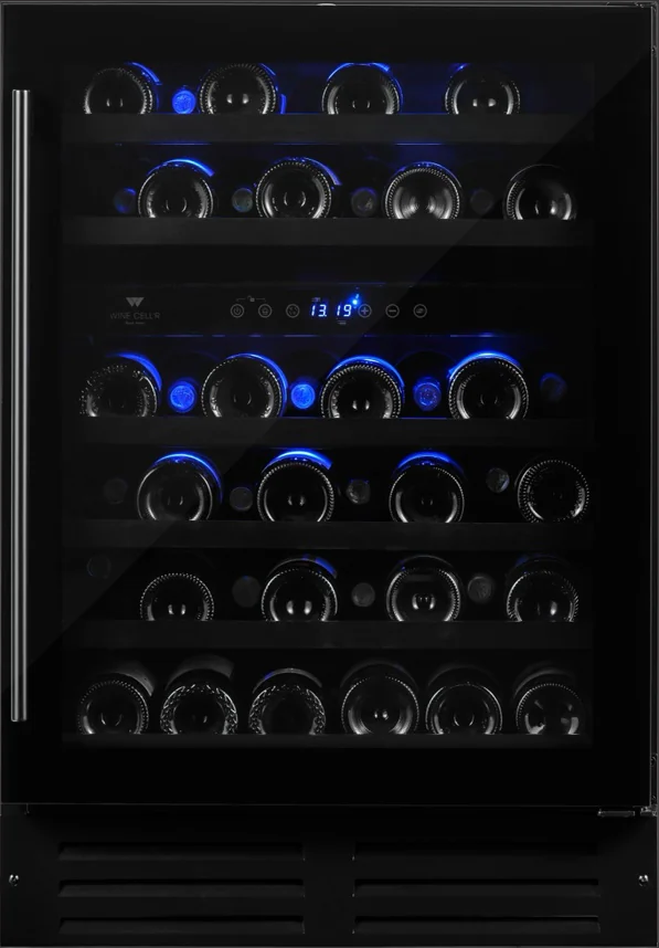 Cellier Wine Cell'R Collection Black Pearl Armoire à Vin Double Zone - 46 Bouteilles