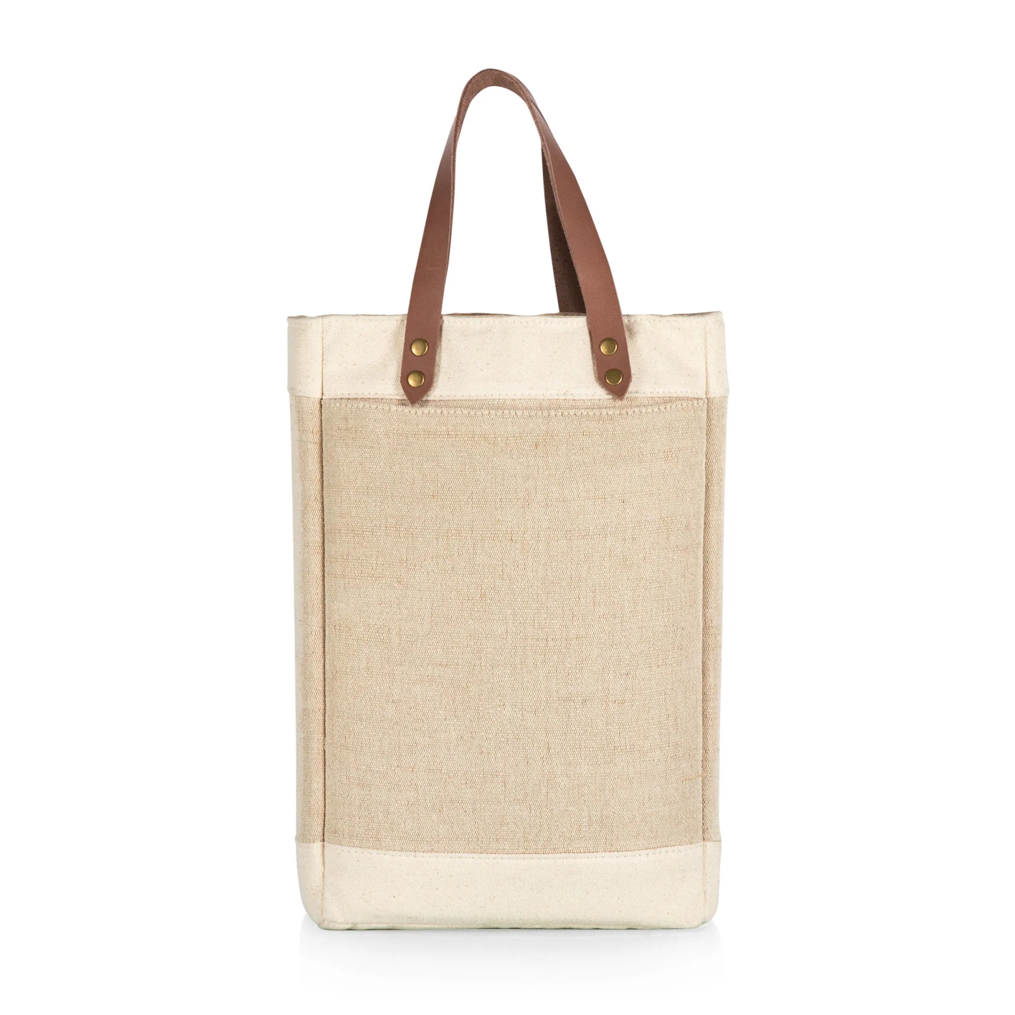 Sac isotherme en jute Pinot pour 2 bouteilles de vin